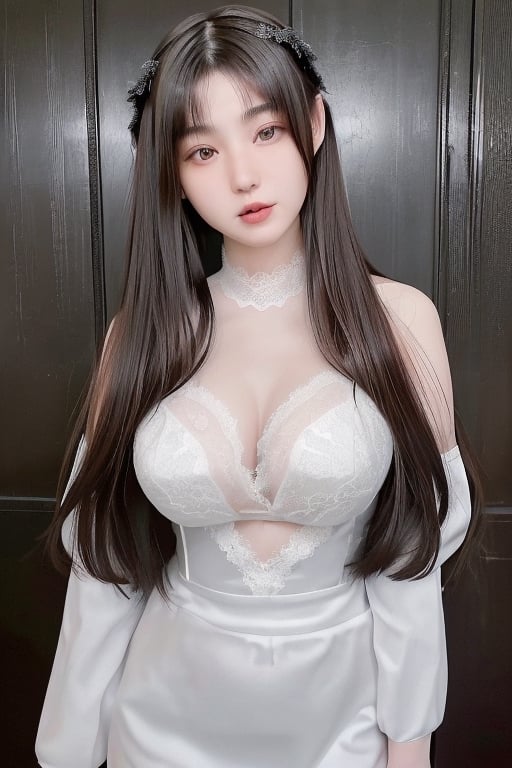 20-year-old girl, black hair, black eyes, slanted eyes, 1.60 meters, long hair, brunette skin, raw photo, best quality, young girl, beautiful girl, chubby girl,asian girl,btr_valezka,Lace Blindfold,tarasuzuka24