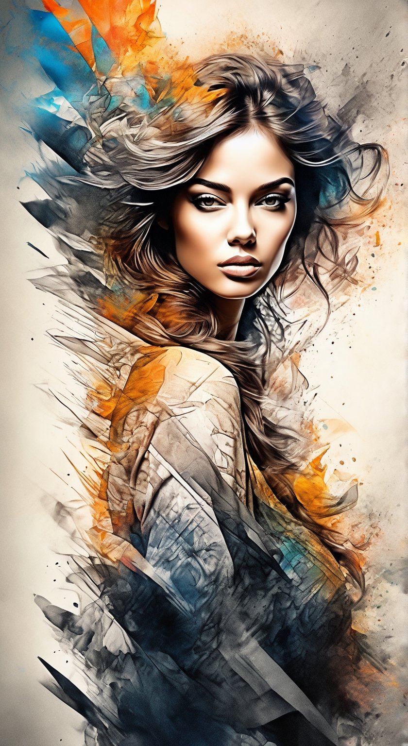 Woman,  upperbody portrait,  post-processing rendering by Vovin on Tensor.Art