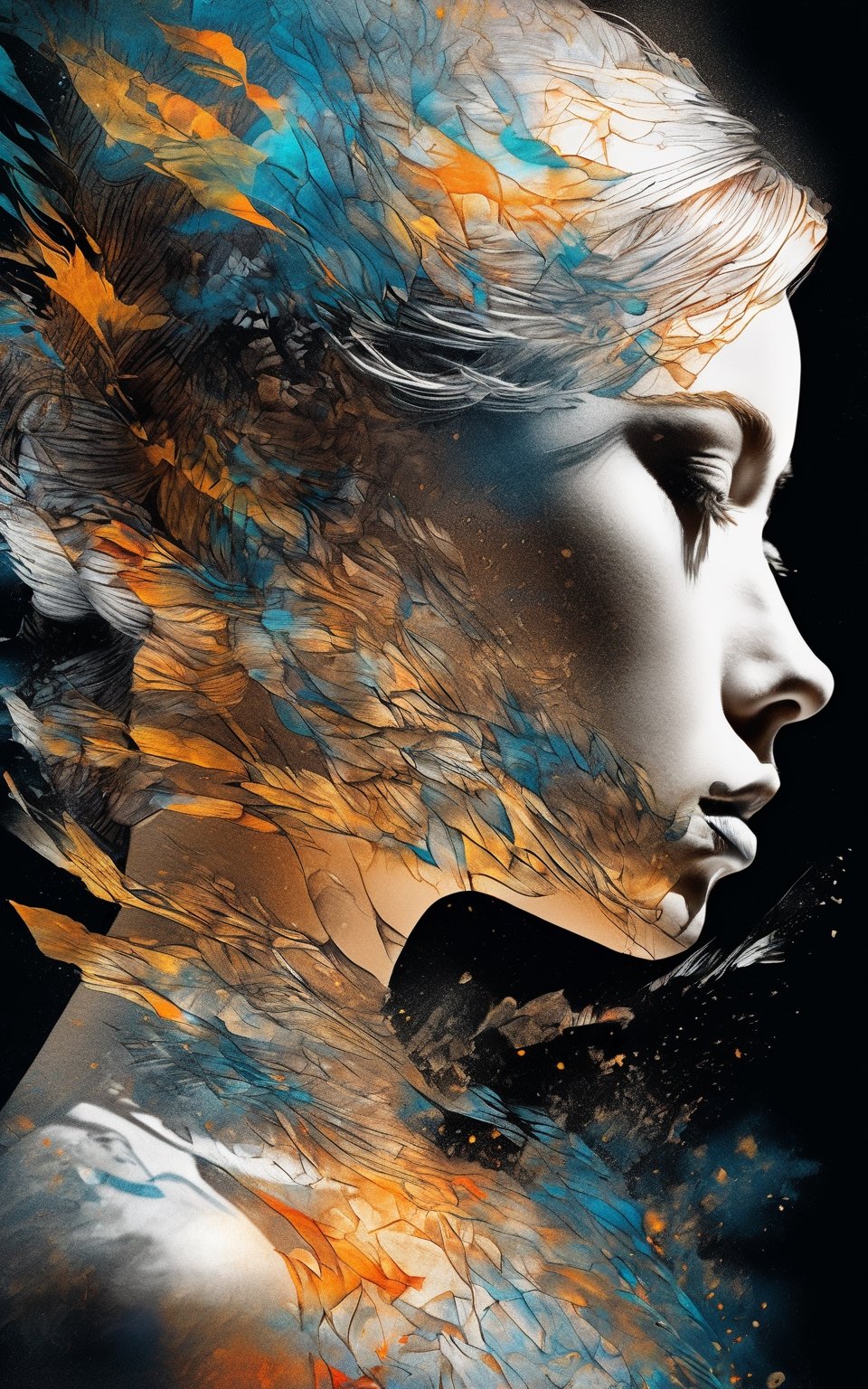 Woman,  upperbody portrait,  post-processing rendering by Vovin on Tensor.Art