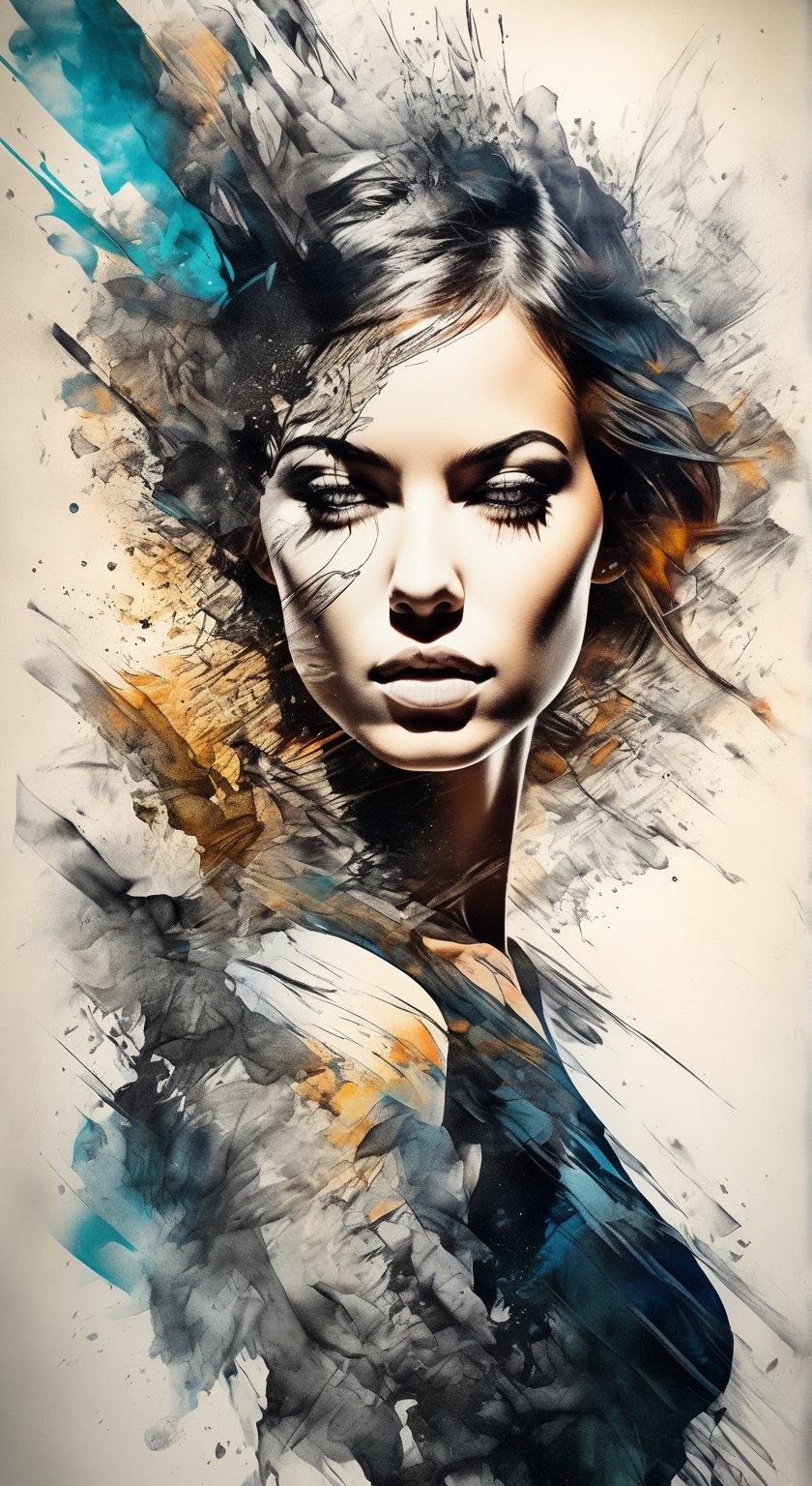 Woman,  upperbody portrait,  post-processing rendering by Vovin on Tensor.Art