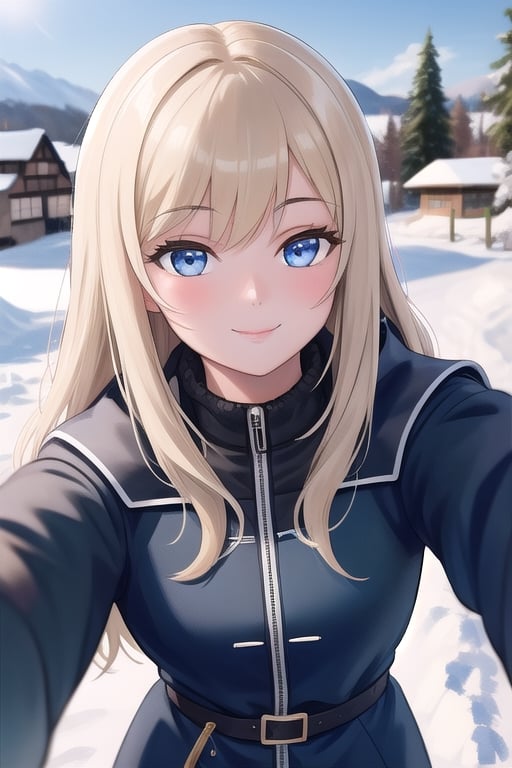 Selfie shot Beautiful brunette with blonde highlights takes a selfie photo, complete body, im gebirge, wearing a winter ski outfit ,im winter schnee urlaub,al fresco, wirkliches Leben nature, Highly detailed, 22 Jahre alt, Unschuldiges Gesicht, Natural wavy hair, blaue Augen, high resolution, Meisterwerk, best quality, Komplizierte hohe Detailgenauigkeit, Highly detailed, Scharfer Fokus, Detaillierter Skin, realistic skin Textur, Textur, Detaillierte Augen, Professionell, 4K, charming smile, aufgenommen mit Canon, 85mm, light depth of field, Kodak Vision Farbe, Perfectly fitting body , Extrem detailliert, Fotografie_\(Ultra\), fotorealistisch, realistisch, Nachbearbeitung, Maximale Details, Rauhigkeit, wirkliches Leben, shot on Kodak Gold 400
