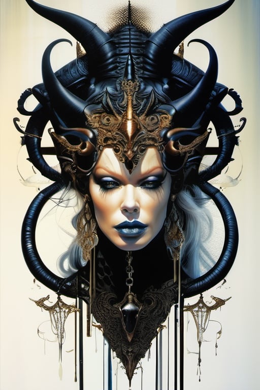 ((Jenna Jameson demon)): black ink flow: 8k resolution photorealistic masterpiece: by Aaron Horkey and Jeremy Mann: intricately detailed fluid gouache painting: by Jean Baptiste Mongue: calligraphy: acrylic: watercolor art, professional photography, dynamic lighting, volumetric lighting maximalist photoillustration: by marton bobzert: 8k resolution concept art intricately detailed, complex, elegant, majestic, ecstacy, fantastical, Simon Bisley, Christian Schob, Martina Fackova, H.R. Giger, (((no clothes))), ,HellAI,monster,photo r3al,detailmaster2