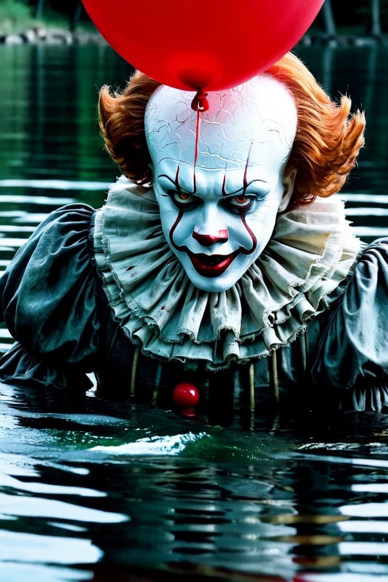 pennywise in water