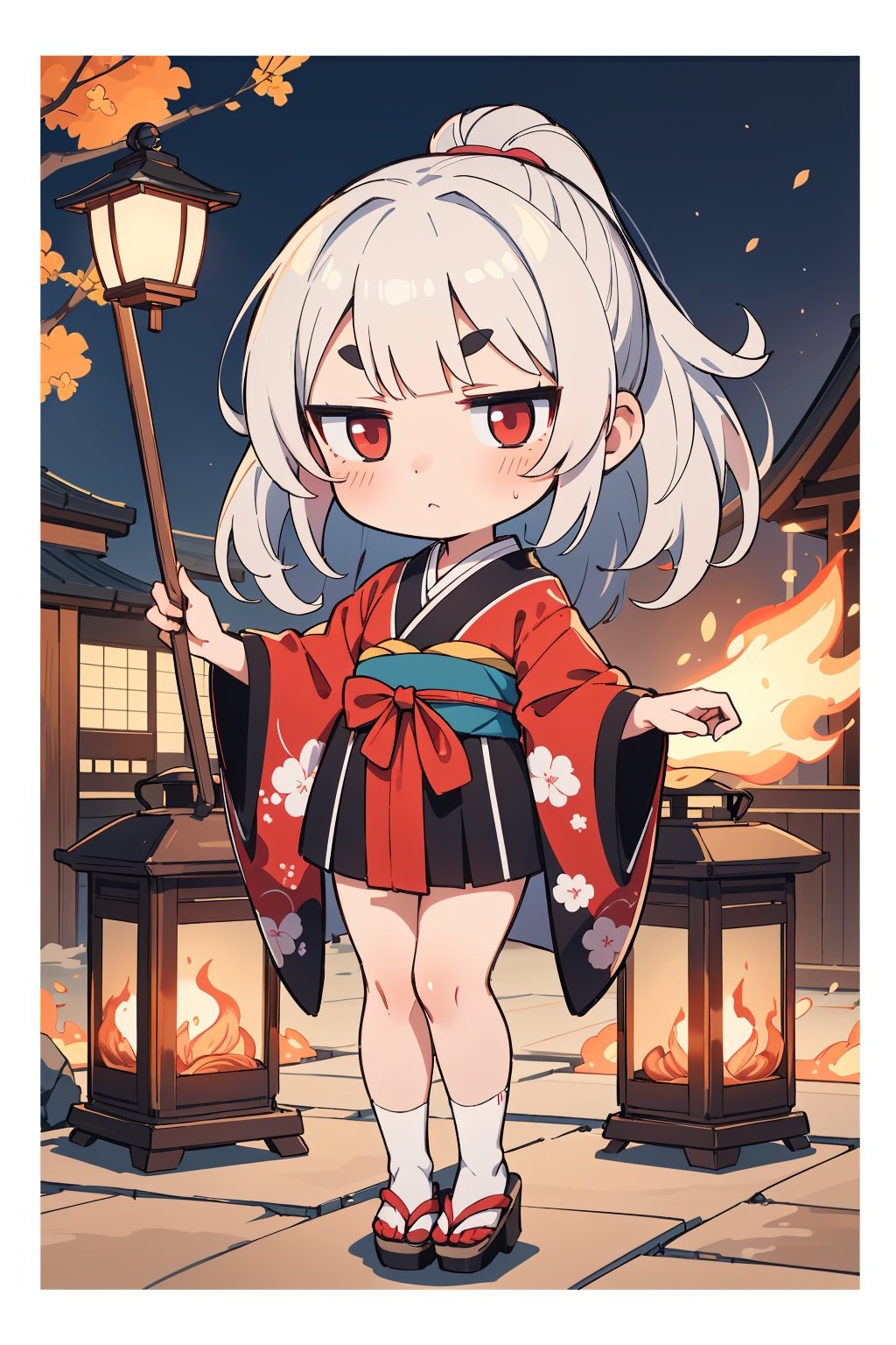 1girl,  solo,  white medium hair by gufutokuku on Tensor.Art