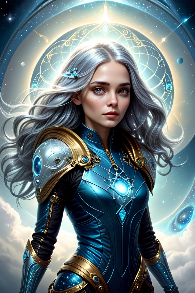 Sci Fi,  silver hair,  extraterrestrial-born cosmonaut by aruffo3 on Tensor.Art