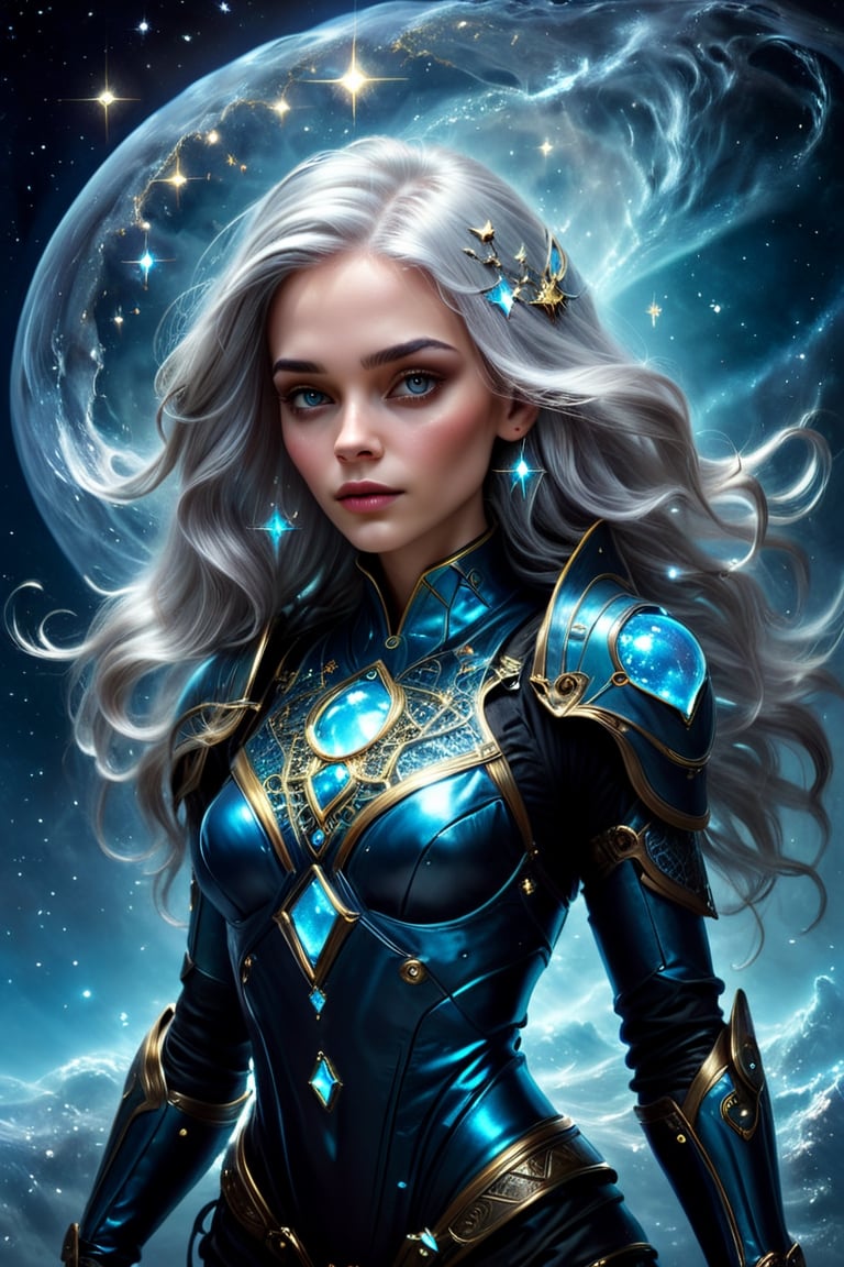 Sci Fi,  silver hair,  extraterrestrial-born cosmonaut by aruffo3 on Tensor.Art