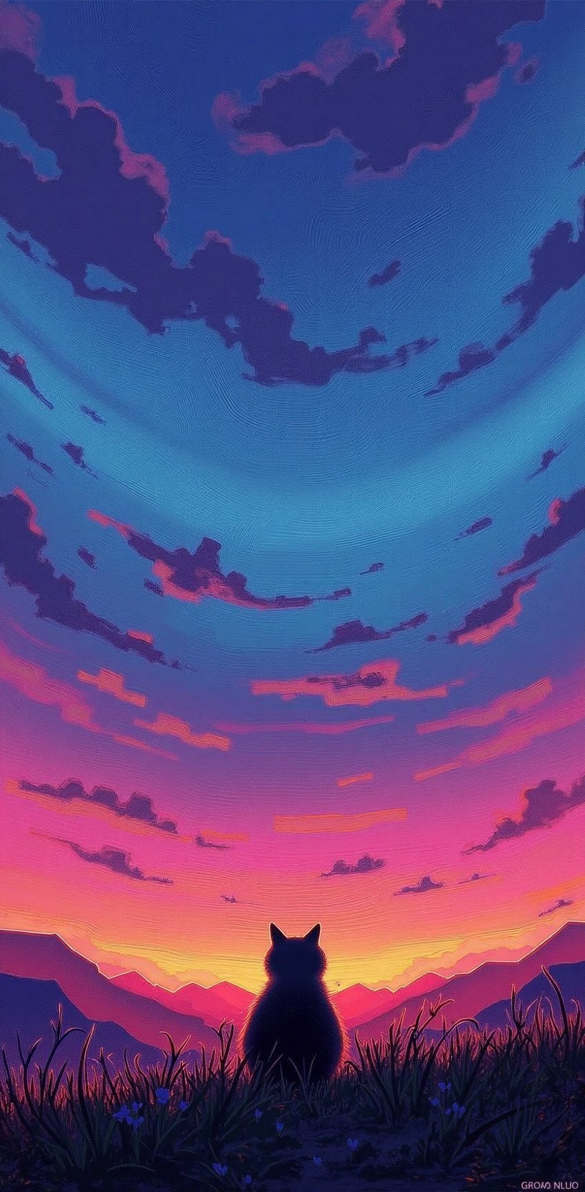 fluorescent horizon,  color field painting,  luminism by Nostradamus 3 on Tensor.Art