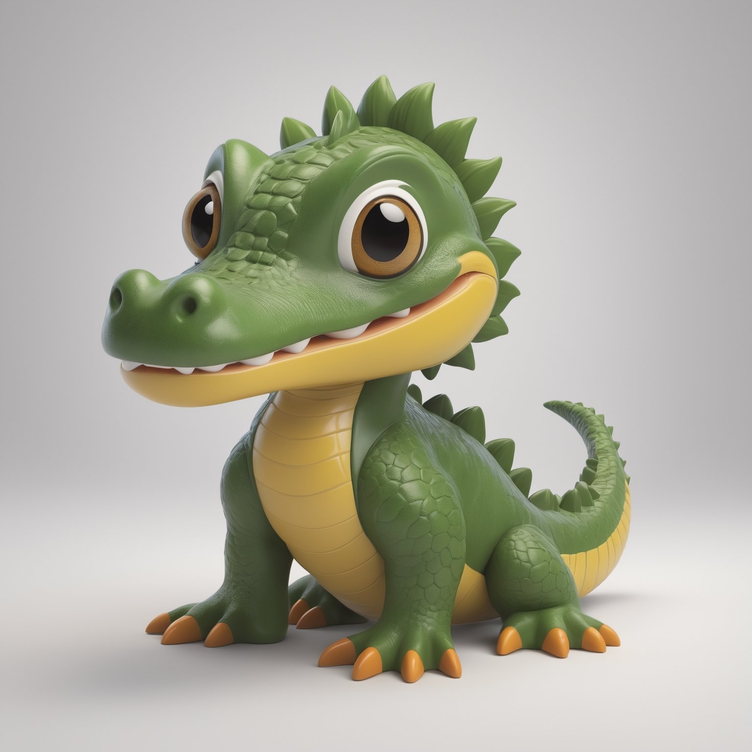 The logo's intended purpose is for Tensor.art and will be positioned against a ((white canvas)).
The primary focal point of the logo should be an happy Yacare caiman character designed in a style reminiscent of Pixar cartoons. The Yacare caiman should be characterized by large, round, and charming eyes, imparting a friendly and lovable appearance.
While the Yacare caiman should maintain a cartoonish aesthetic, it should also incorporate intricate details to enhance its visual appeal and professionalism.
The logo should be created in a 3D watercolor illustration style, aiming to evoke an artistic and playful ambiance.
The chosen color palette should be lively and welcoming, generating a sense of warmth and friendliness.
The logo should possess a clean and uncluttered white background to ensure optimal visibility and convey professionalism.
The overall scene should be well-lit, allowing the Yacare caiman, canvas, and computer screen to prominently stand out.
The logo should communicate a blend of creativity and accessibility, aligning with Tensor.art's mission of making art easily approachable and enjoyable.
It should possess a polished, easily recognizable appearance, serving as a hallmark of professionalism.
The Yacare caiman character should radiate charm and playfulness, leaving a lasting impression on viewers.
The ultimate objective of this is to establish a visual identity for Tensor.art that is simultaneously professional and inviting, emphasizing the platform's dedication to the intersection of art and technology in a playful and approachable manner. Should be distinctive, well-illuminated, and effectively convey the essence of the platform.,Xxmix_Catecat