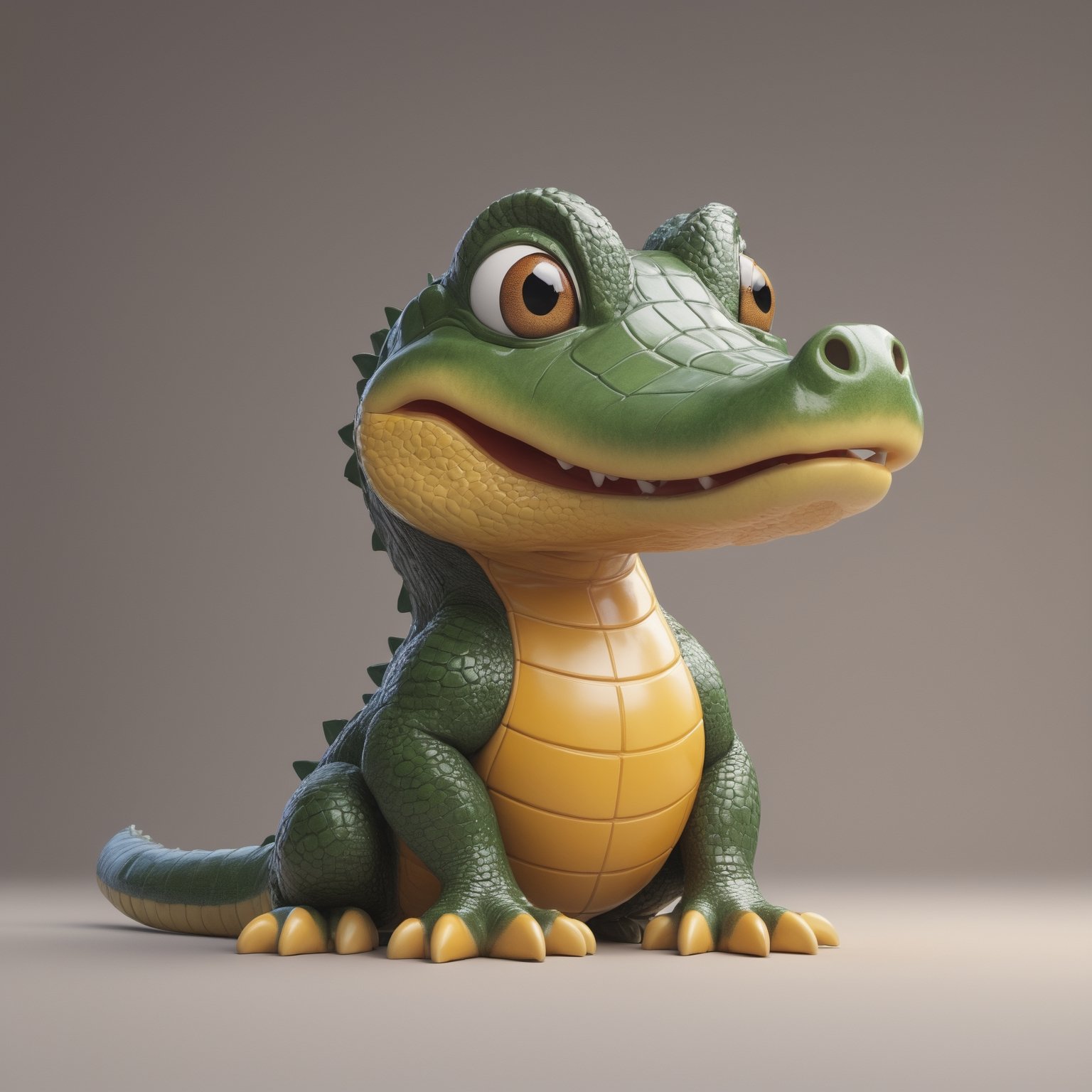 The logo's intended purpose is for Tensor.art and will be positioned against a ((white canvas)).
The primary focal point of the logo should be an happy Yacare caiman character designed in a style reminiscent of Pixar cartoons. The Yacare caiman should be characterized by large, round, and charming eyes, imparting a friendly and lovable appearance.
While the Yacare caiman should maintain a cartoonish aesthetic, it should also incorporate intricate details to enhance its visual appeal and professionalism.
The logo should be created in a 3D watercolor illustration style, aiming to evoke an artistic and playful ambiance.
The chosen color palette should be lively and welcoming, generating a sense of warmth and friendliness.
The logo should possess a clean and uncluttered white background to ensure optimal visibility and convey professionalism.
The overall scene should be well-lit, allowing the Yacare caiman, canvas, and computer screen to prominently stand out.
The logo should communicate a blend of creativity and accessibility, aligning with Tensor.art's mission of making art easily approachable and enjoyable.
It should possess a polished, easily recognizable appearance, serving as a hallmark of professionalism.
The Yacare caiman character should radiate charm and playfulness, leaving a lasting impression on viewers.
The ultimate objective of this is to establish a visual identity for Tensor.art that is simultaneously professional and inviting, emphasizing the platform's dedication to the intersection of art and technology in a playful and approachable manner. Should be distinctive, well-illuminated, and effectively convey the essence of the platform.,Xxmix_Catecat