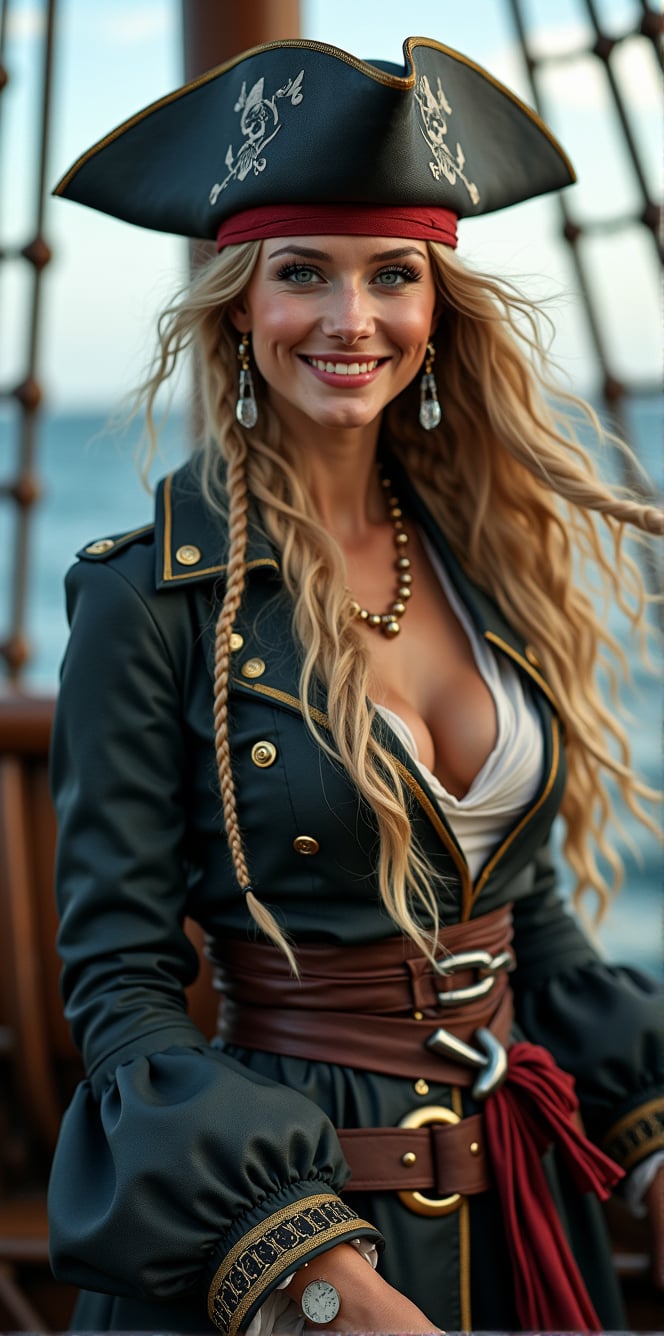 A stunningly beautiful Russian supermodel,  with long flowing blonde hair,  piercing blue eyes by BSilvia on Tensor.Art