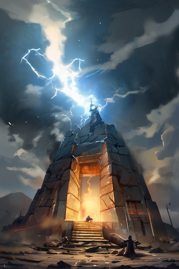 (masterpiece, best quality, highres:1.3), ultra resolution image, (sketch, Wizard,  Sky, Dimensional Collapse, Dimensiona Cracks, Tremendous Power, Darkness, Lightning, Dimensional Gateway, Catastrophe, magic_book, r1ge, praying,EpicSky,no_humans,pole_dancing,getou,cloud,oha style,long,sky,LODBG,Circle,xjrex,Yae Miku,greg rutkowski