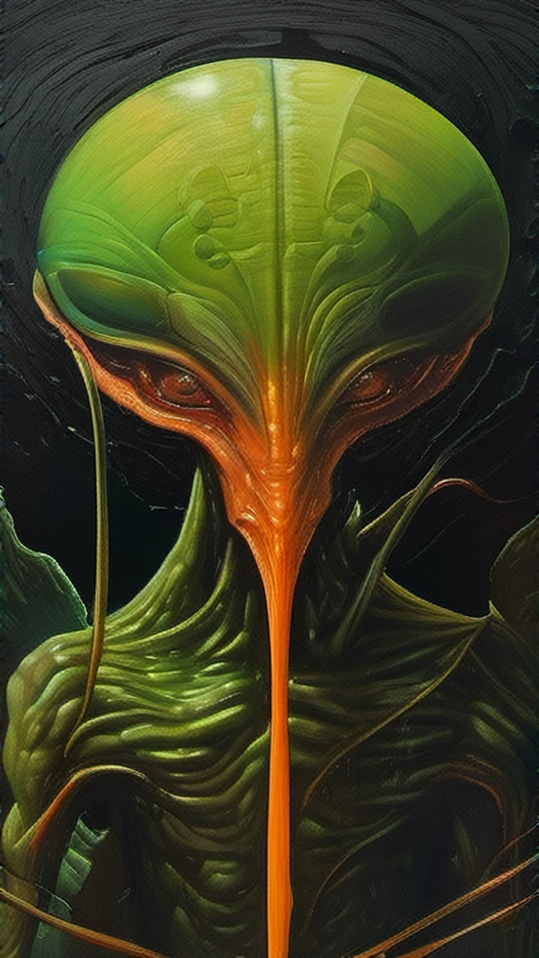 In a spellbindingly bizarre composition,  a grotesque surreal Martian emerges,  defying the laws of nature. The main subje...