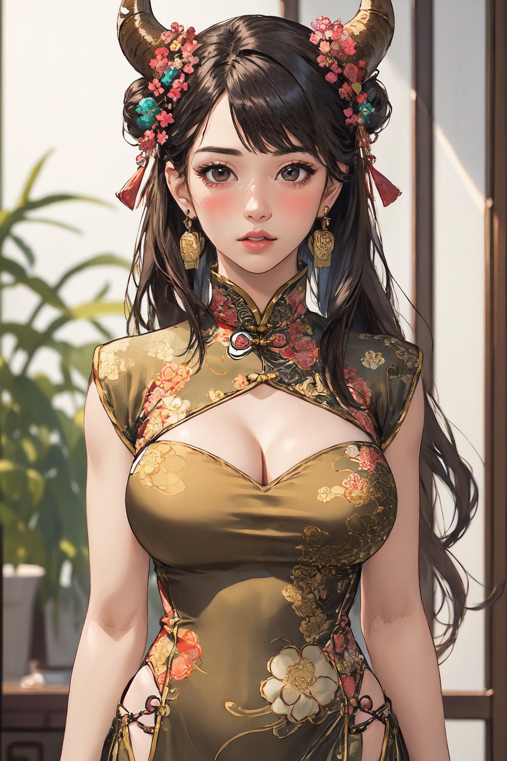 1girl,  long hair,  breasts by winter  on Tensor.Art