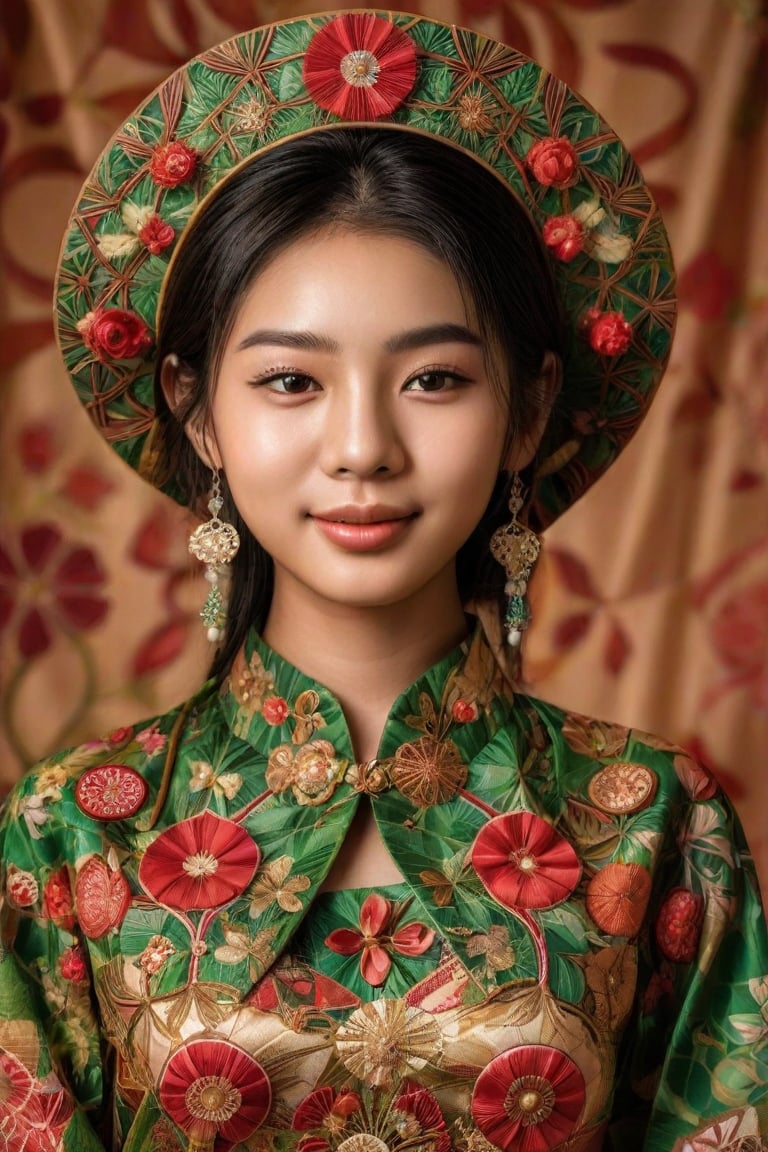 Masterpiece, high quality, high resolution, portrait festive style of a young seductress from Africa, eyes contact,Supreme,portrait sticker,Truly Asian Beauty,Indochina