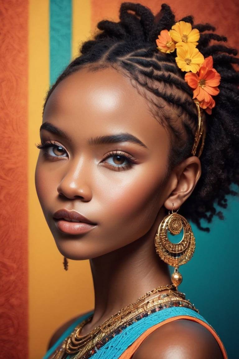 a 20 yo woman,  African, by TDNM on Tensor.Art