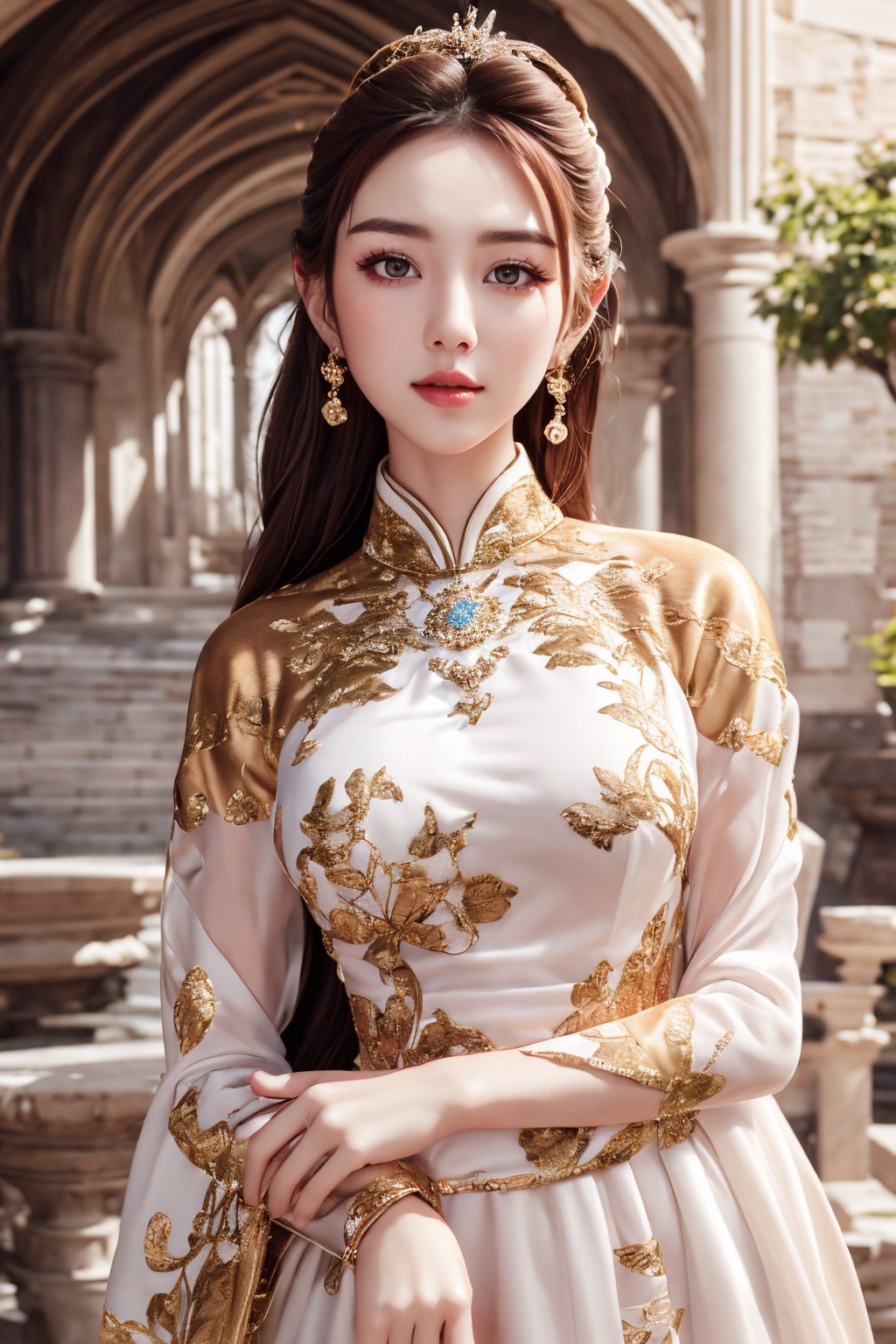 masterpiece,  full body realistic portrait,  outdoor at a wonder of the world by TDNM on Tensor.Art