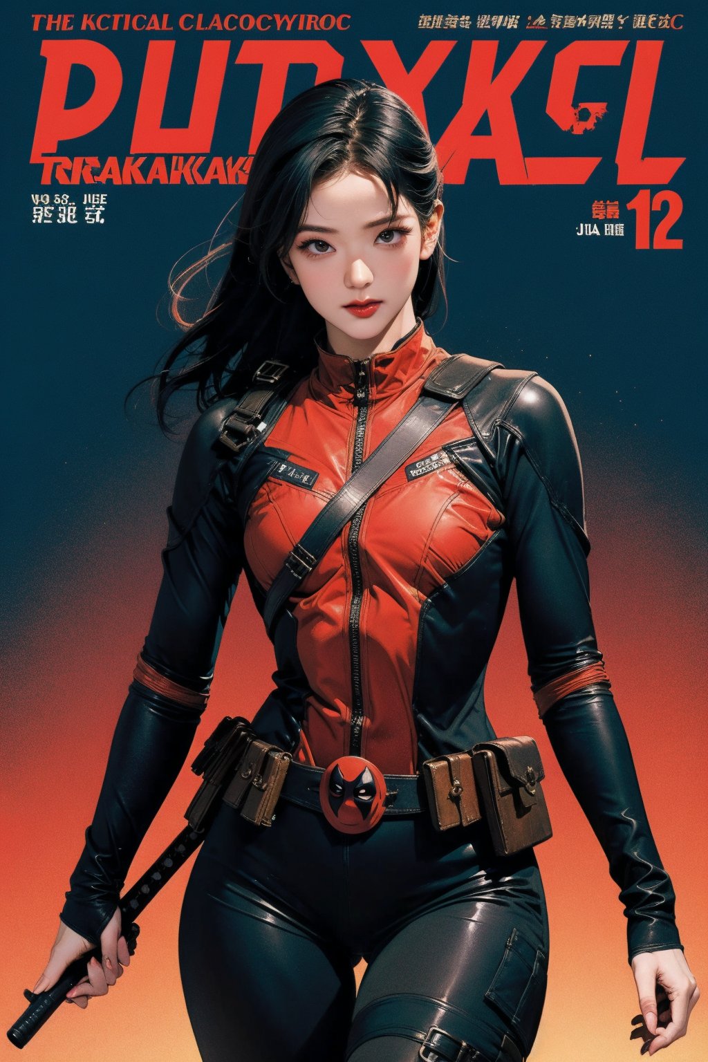 1girl, thigh up body, deadpool cosplay, no mask, looking at viewer, cinematic lighting, cinematic composition, hairstyle, magazine cover, 2D artstyle,



johyun, wyntracy, hine, hakil, htt, chimai, sim, yuong01, sana, QA, aespakarina, huondey,kn,jisoo