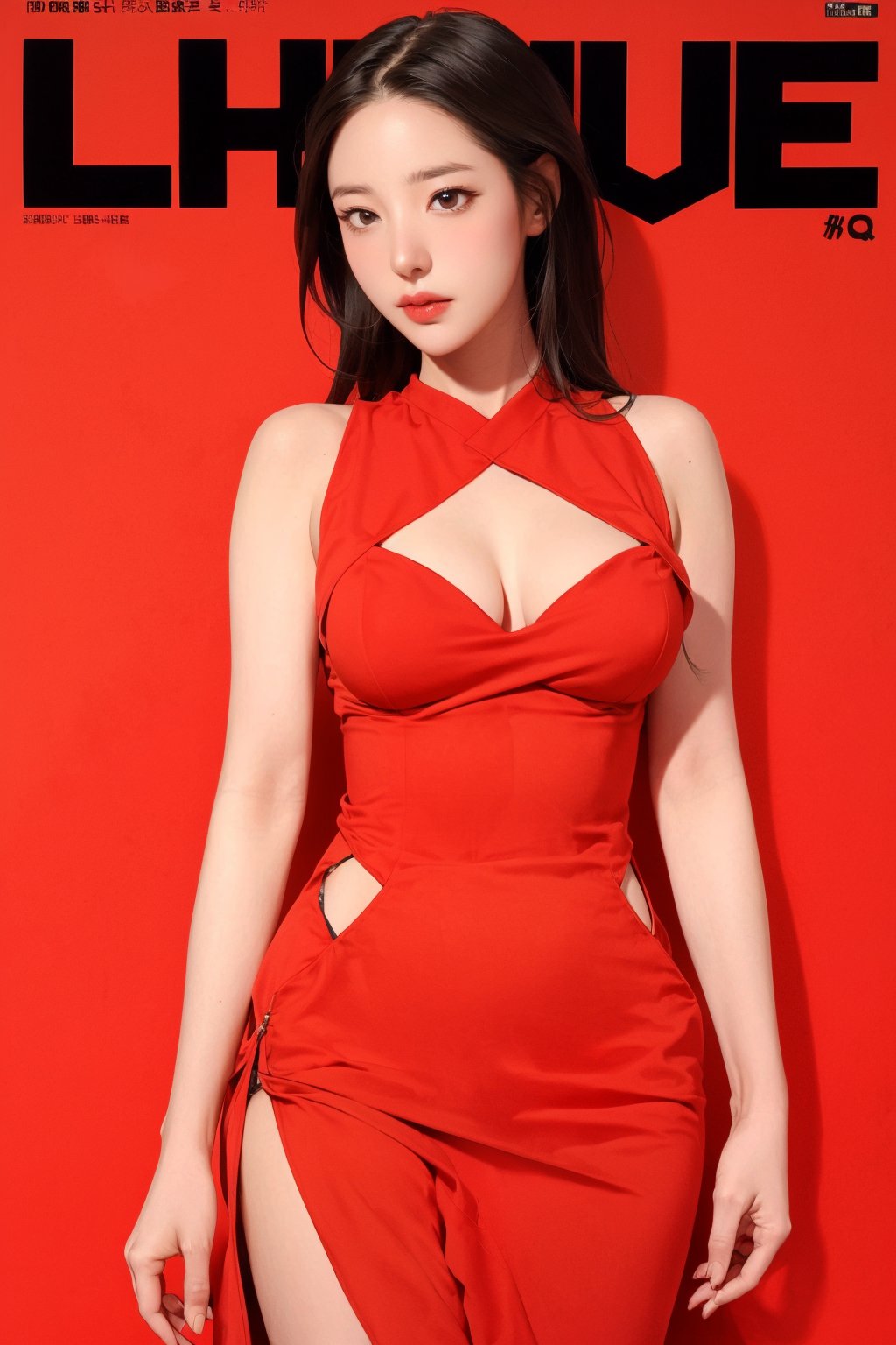 allure, lustful, 1girl, thigh up body, looking at viewer, intricate clothes, cutout clothes, cinematic lighting, hairstyle, ((magazine cover,)) red background, 



johyun, wyntracy, hine, hakil, htt, chimai, sim, yuong01, sana, QA, aespakarina, huondey