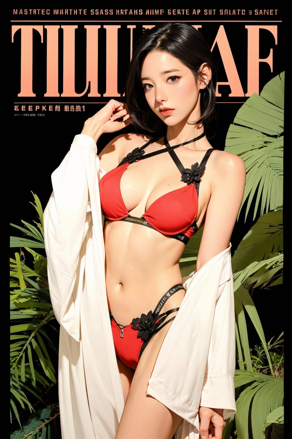 allure, lustful, bikini model, 1girl, thigh up body, looking at viewer, intricate clothes, cutout clothes, cinematic lighting, hairstyle, magazine cover, 



johyun, wyntracy, hine, hakil, htt, chimai, sim, yuong01, sana, QA, aespakarina, huondey