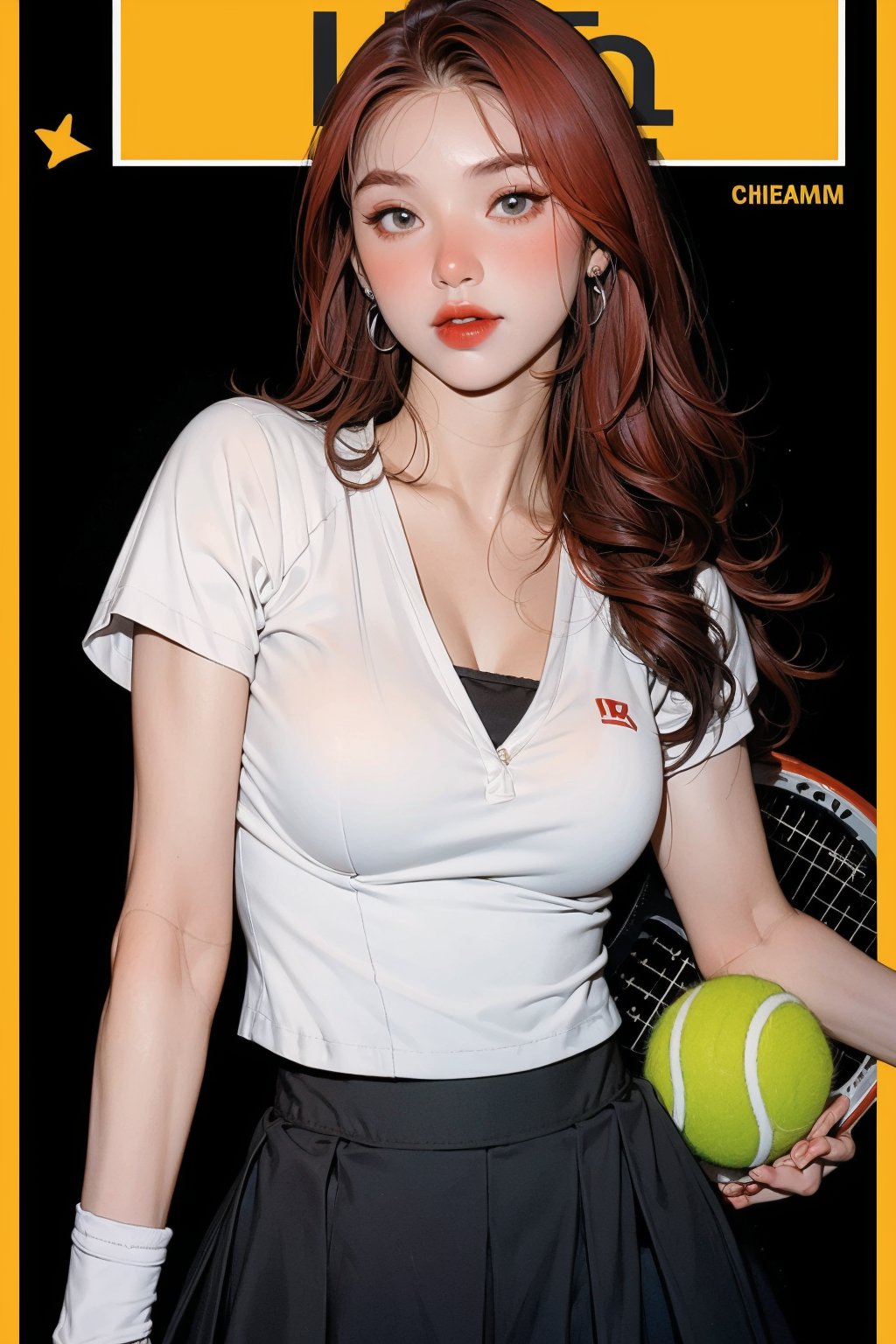 1girl,  ((tennis girl outfit,  )) hip up by LazyAI.creator on Tensor.Art