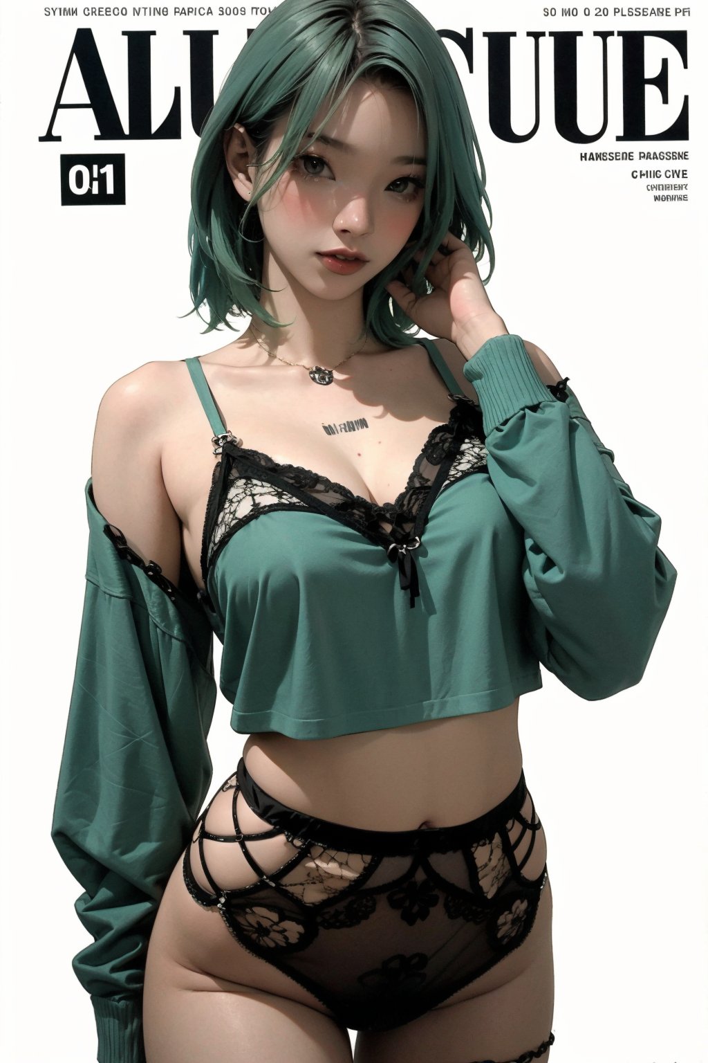 allure, lustful, bralette model, 1girl, thigh up body, looking at viewer, intricate clothes, cinematic lighting, hairstyle, magazine cover, green hair, 



johyun, wyntracy, hine, hakil, htt, chimai, sim, yuong01, sana, QA, aespakarina, huondey