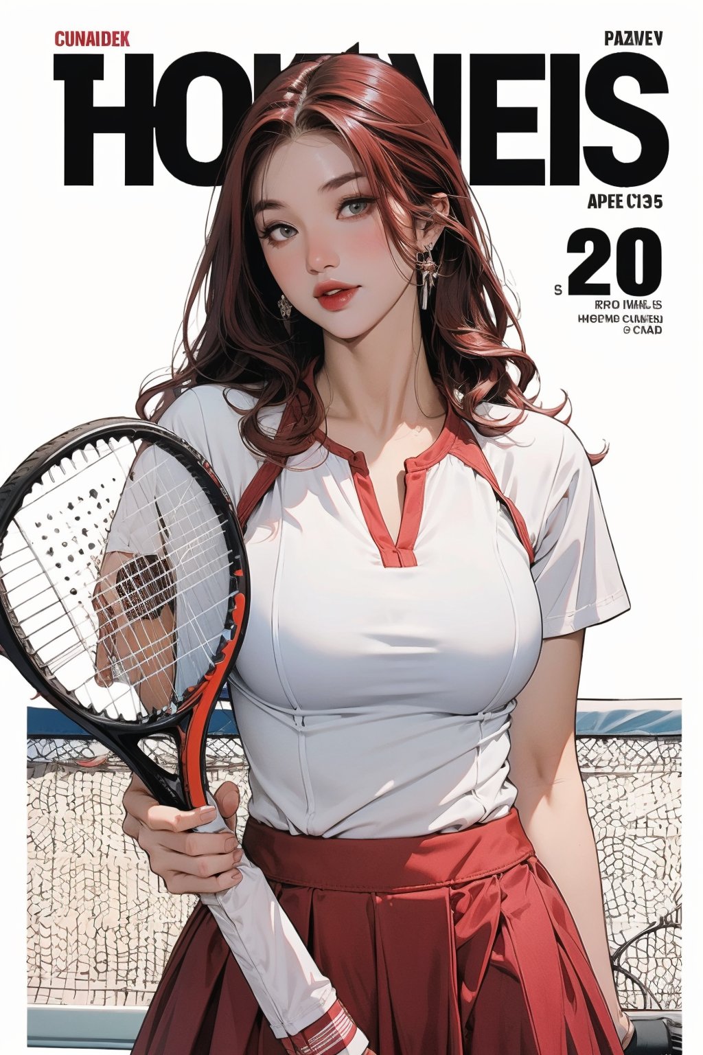 1girl,  ((tennis girl outfit,  )) hip up by LazyAI.creator on Tensor.Art