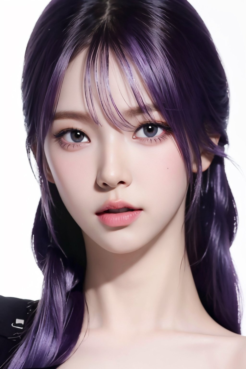 1girl,  looking at viewer,  purple hair by LazyAI.creator on Tensor.Art