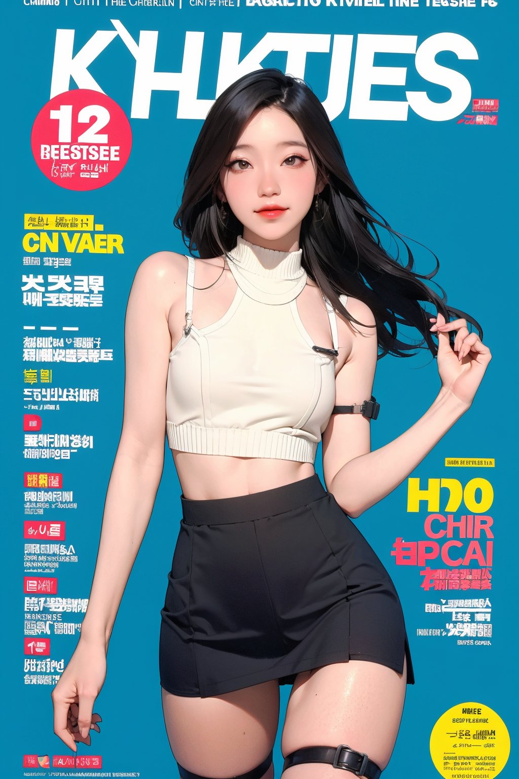 ((kpop idol girl, thigh strap, styled top, skirt,)) 1girl, kneel up, hairstyle, standing, looking at viewer, ultra detailed, profesional lighting, blue background, magazine cover

johyun, wyntracy, hine, hakil, htt, chimai, sim, yuong01, sana, QA, aespakarina, huondey,kn,jisoo, 