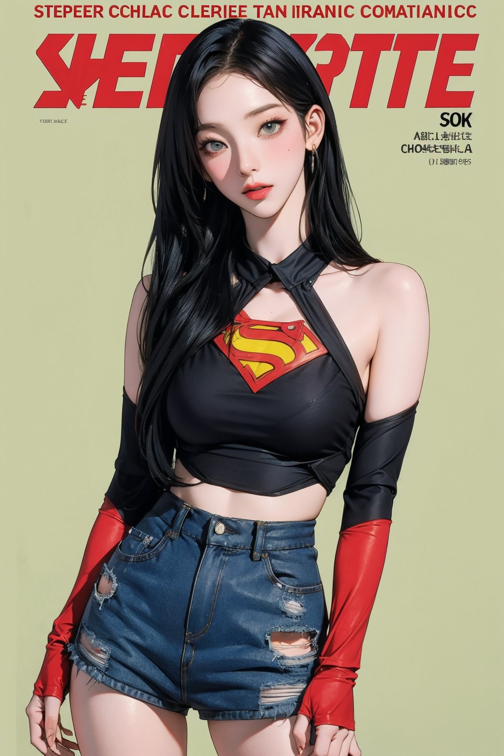 1girl, thigh up body, standing, ((super heroic model outfit,)) no mask, looking at viewer, cinematic lighting, cinematic composition, hairstyle, magazine cover, green background, (split screen,)



johyun, wyntracy, hine, hakil, htt, chimai, sim, yuong01, sana, QA, aespakarina, huondey,kn,jisoo