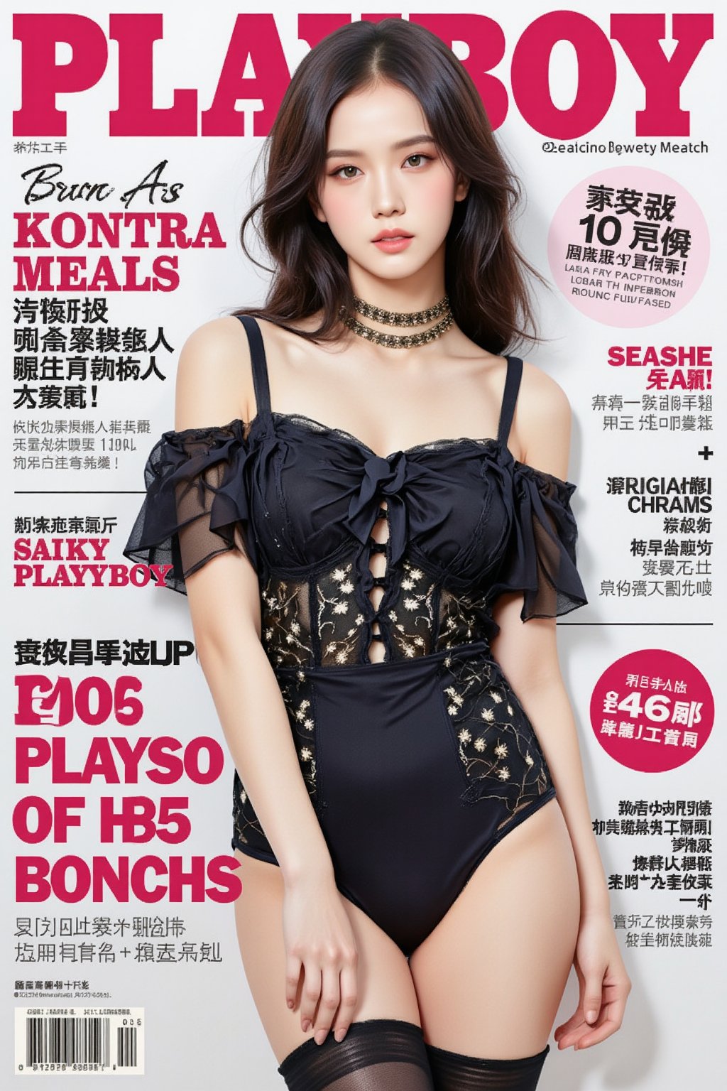 ((playboy magazine cover,  playboy clothes,  )) 1girl by LazyAI.creator on Tensor.Art