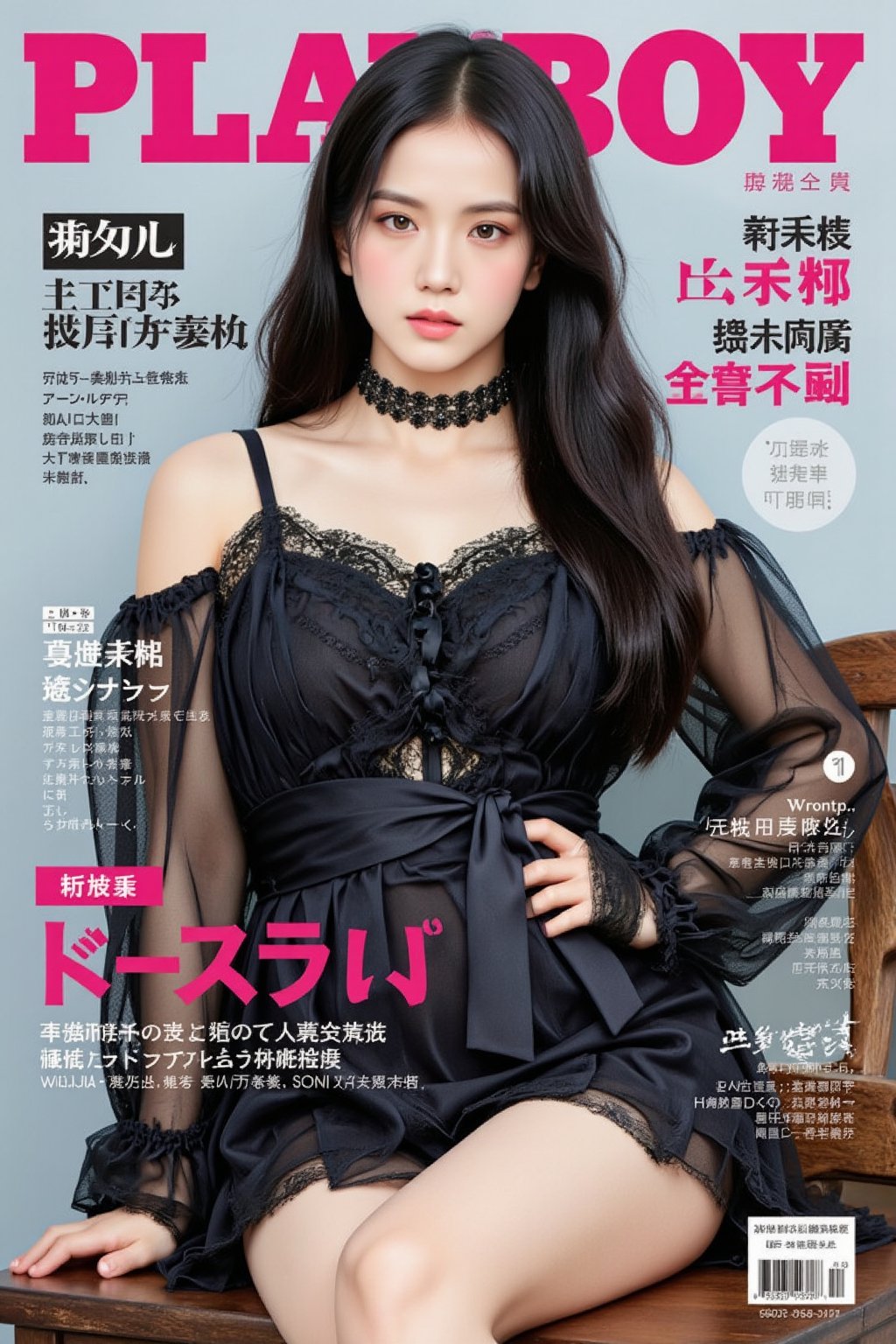 ((playboy magazine cover,  playboy clothes,  )) 1girl by LazyAI.creator on Tensor.Art