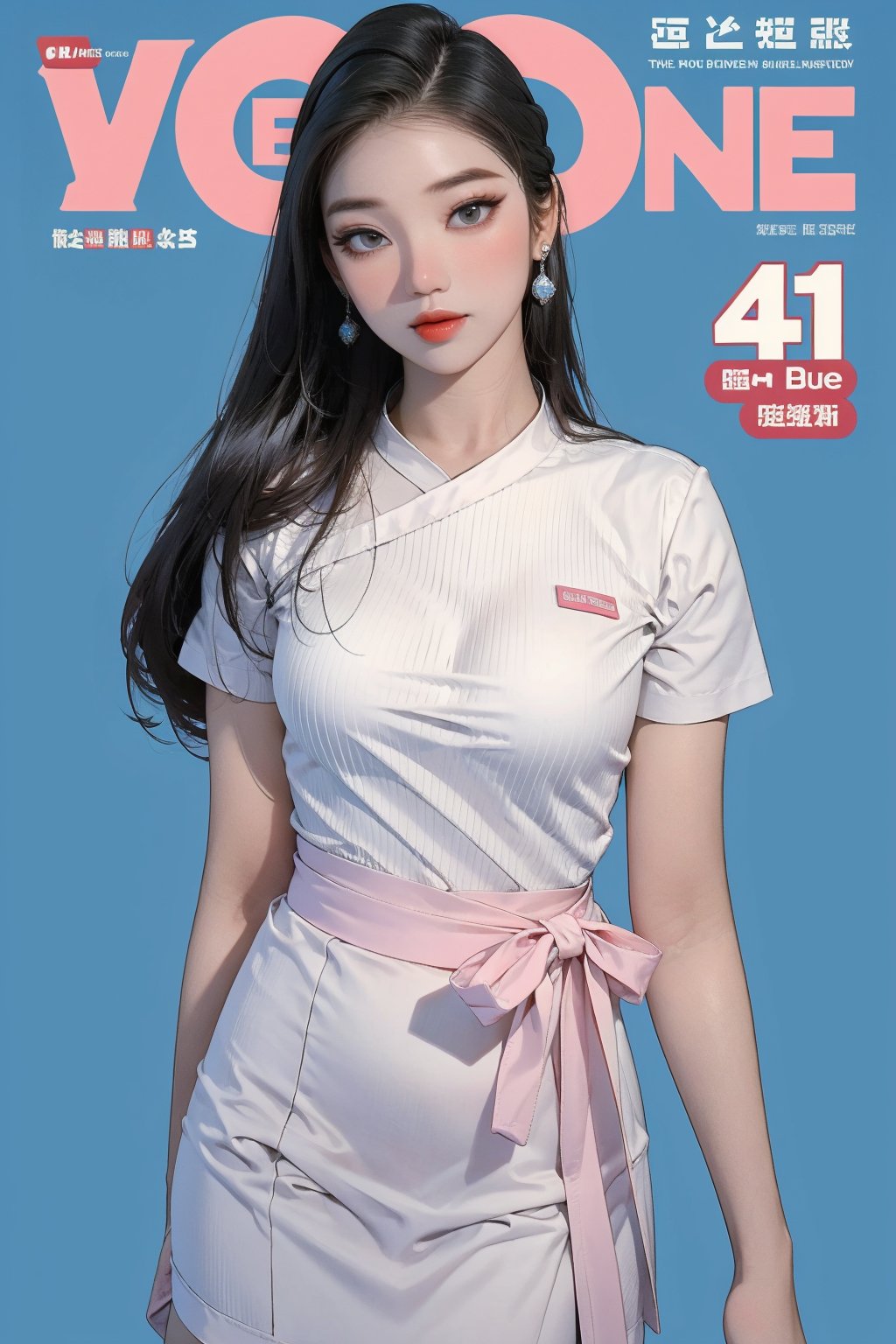 1girl, hairstyle, standing, looking at viewer, ultra detailed, profesional lighting, blue background, magazine cover

johyun, wyntracy, hine, hakil, htt, chimai, sim, yuong01, sana, QA, aespakarina, huondey,kn,jisoo,rosé