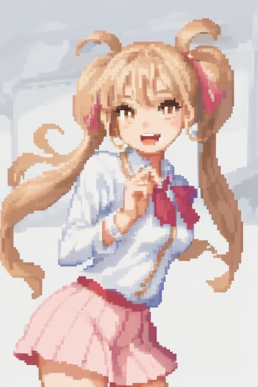 pixel art, 1girl, solo