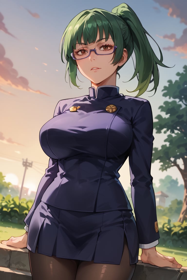 Standing,  grinning,  large breasts by Roop_Roo2 on Tensor.Art