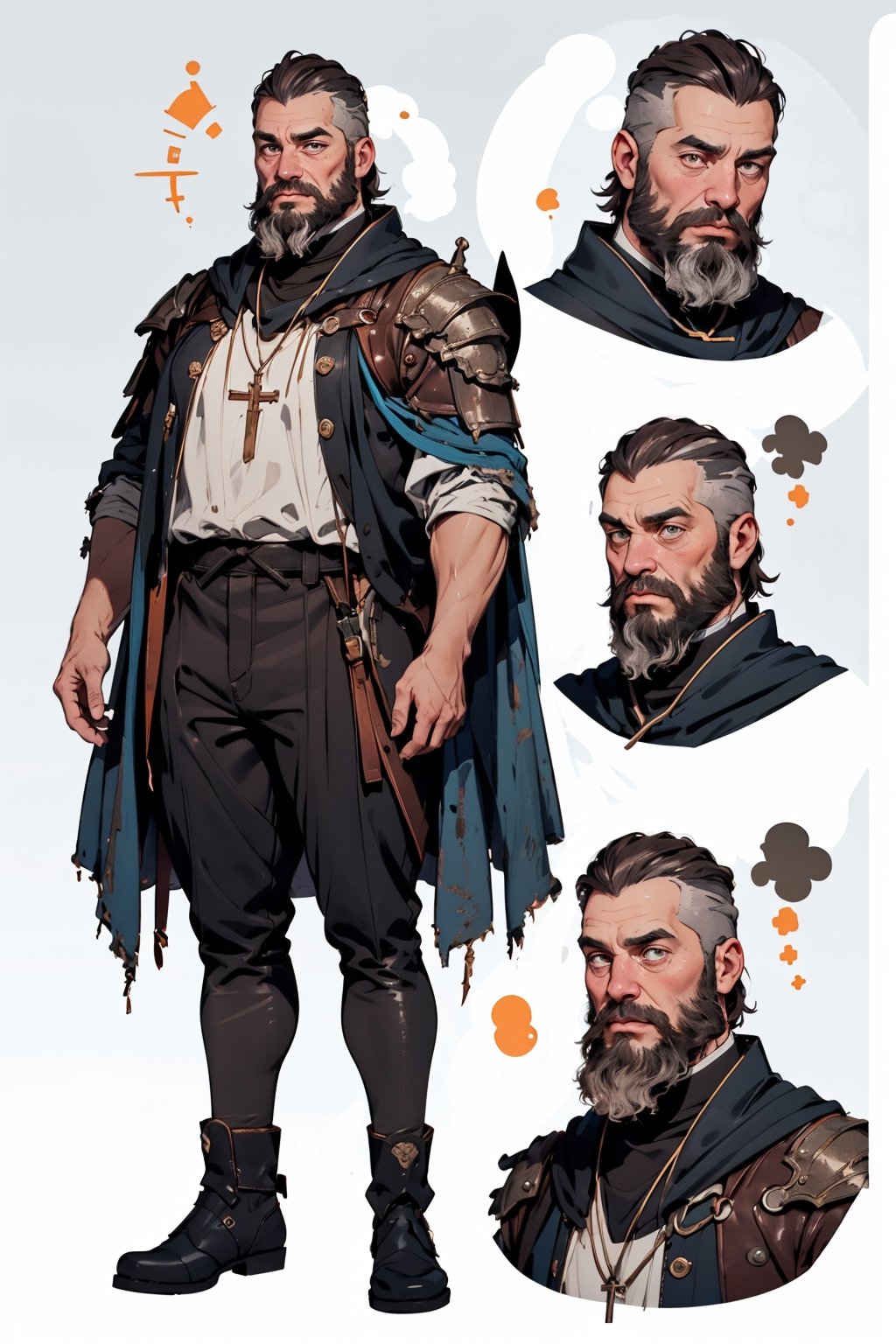 1boy,  old man,  light brown hair by user_638780384443871752 on Tensor.Art