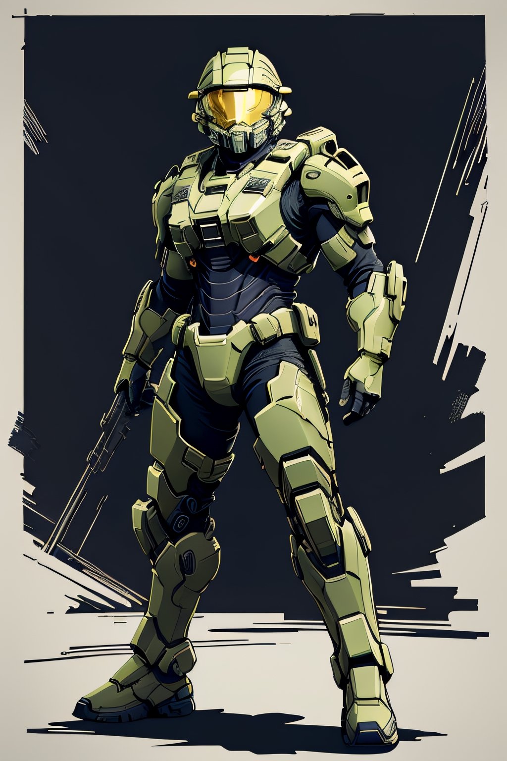 Midshot illustration,  ,  Centered composition by Jujutsu on Tensor.Art