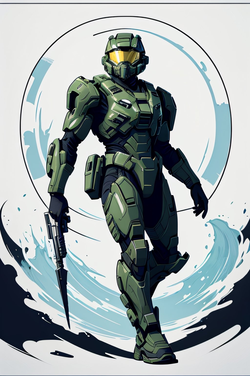 Midshot illustration,  ,  Centered composition by Jujutsu on Tensor.Art