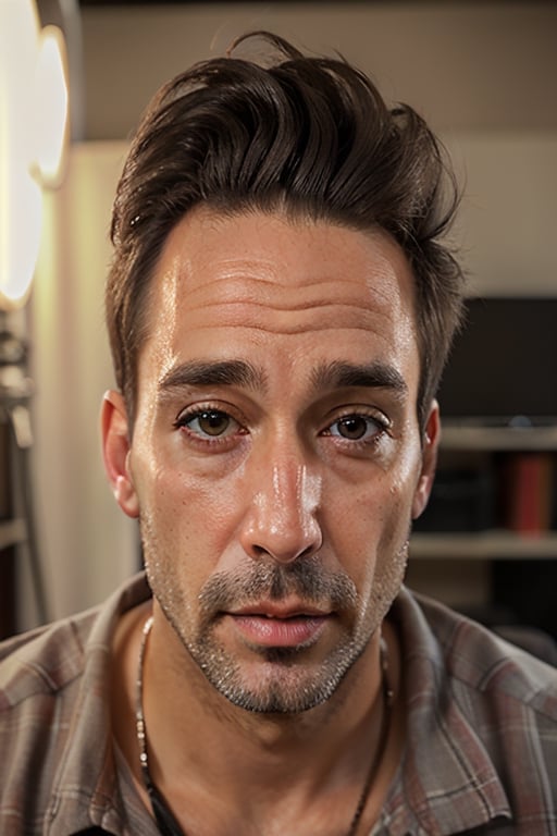 A photo of a 38 year old man,  square jaw,  tan skin by Tanto 12 on Tensor.Art
