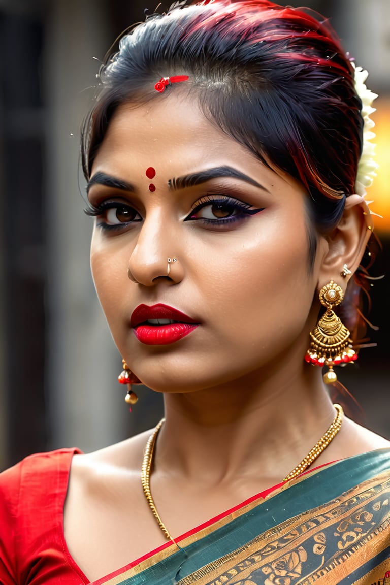 Full portrait of beautiful Indian woman fully nude, glamorous makeup, glossy vibrant  red detailed lips, naked, beautiful eyes, elegant pose, ultra realistic, 8k, realistic, cinematic lighting, looking at camera , exposed_pussy, cunt,cunt,more detail XL, elegant pose,, big butts,, hourglass_figure, full body photo ,Indian aunty ())public hair,cl_dr3ss,hyper detail , hyper angry looks,tattoo on chin