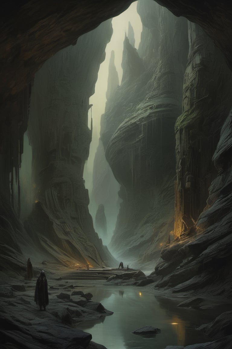 a oil painting wide shot,  art by hr giger,  a masterpiece by Ravishastri on Tensor.Art