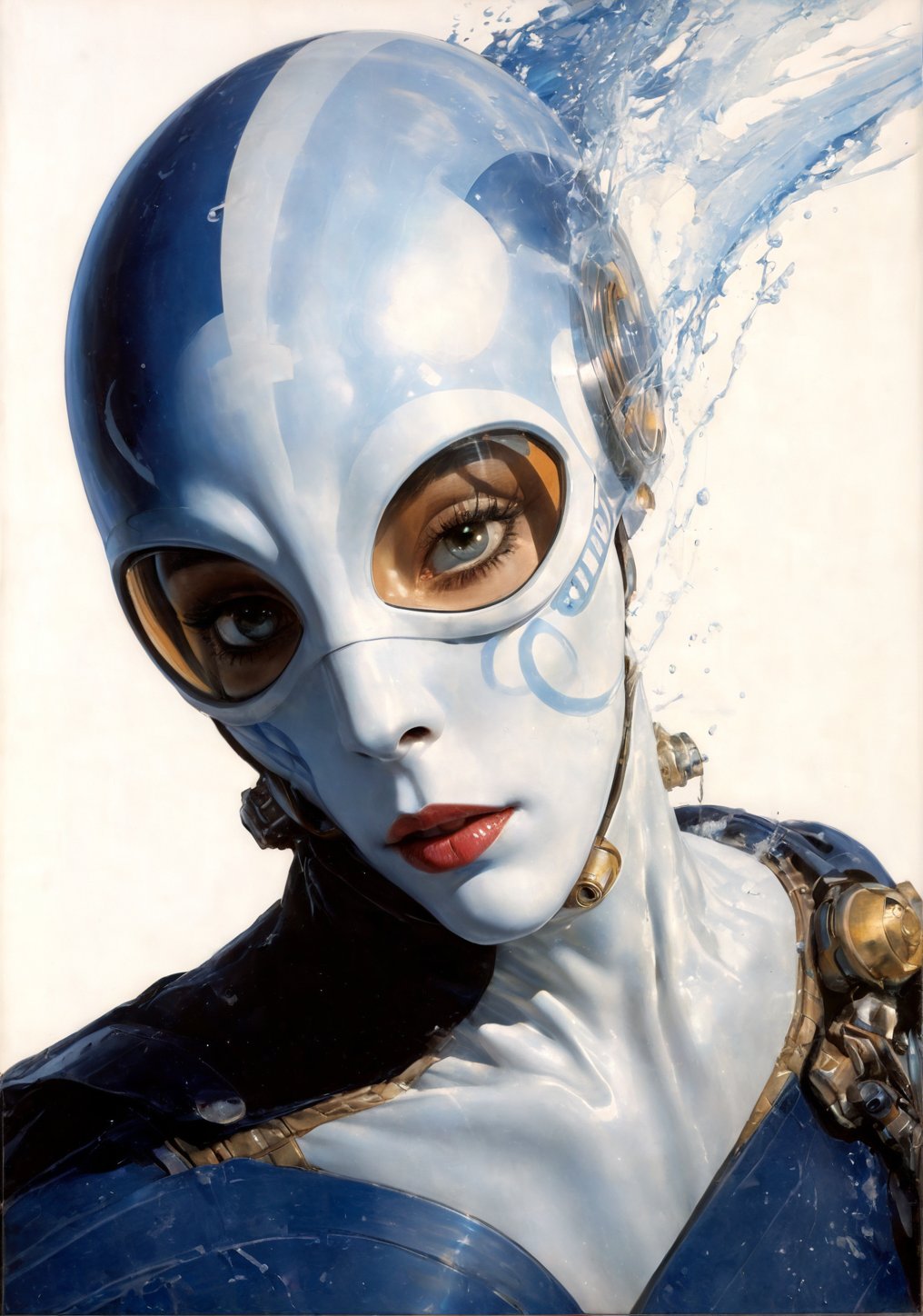 art by Masamune Shirow,  art by J.C. Leyendecker,  art by simon bisley by Ravishastri on Tensor.Art