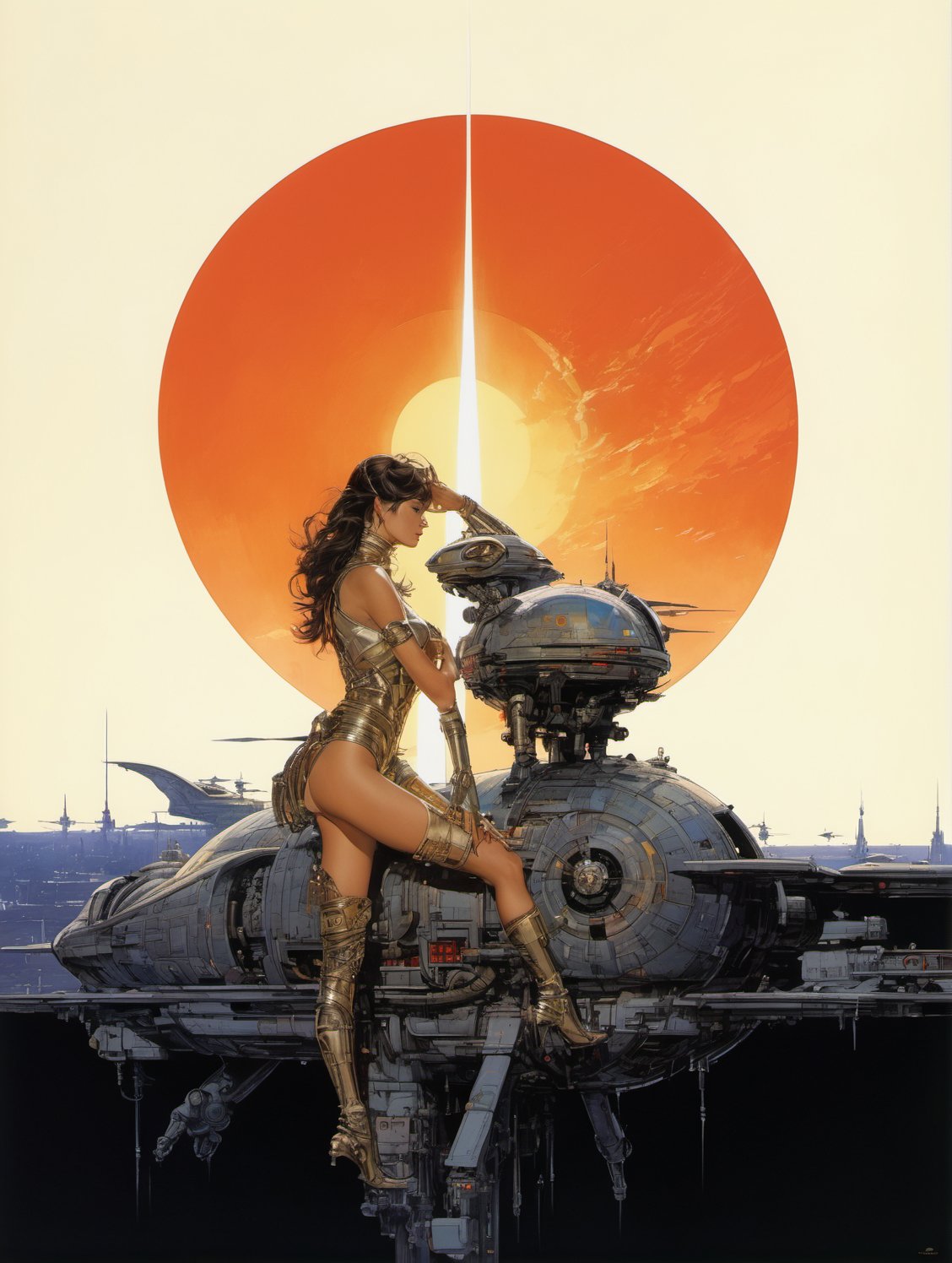 art by Masamune Shirow, art by J.C. Leyendecker, art by simon bisley, a masterpiece, stunning beauty, hyper-realistic oil painting, a star wars alien creature,  loose clothing, a portrait picture, incredible detail, 