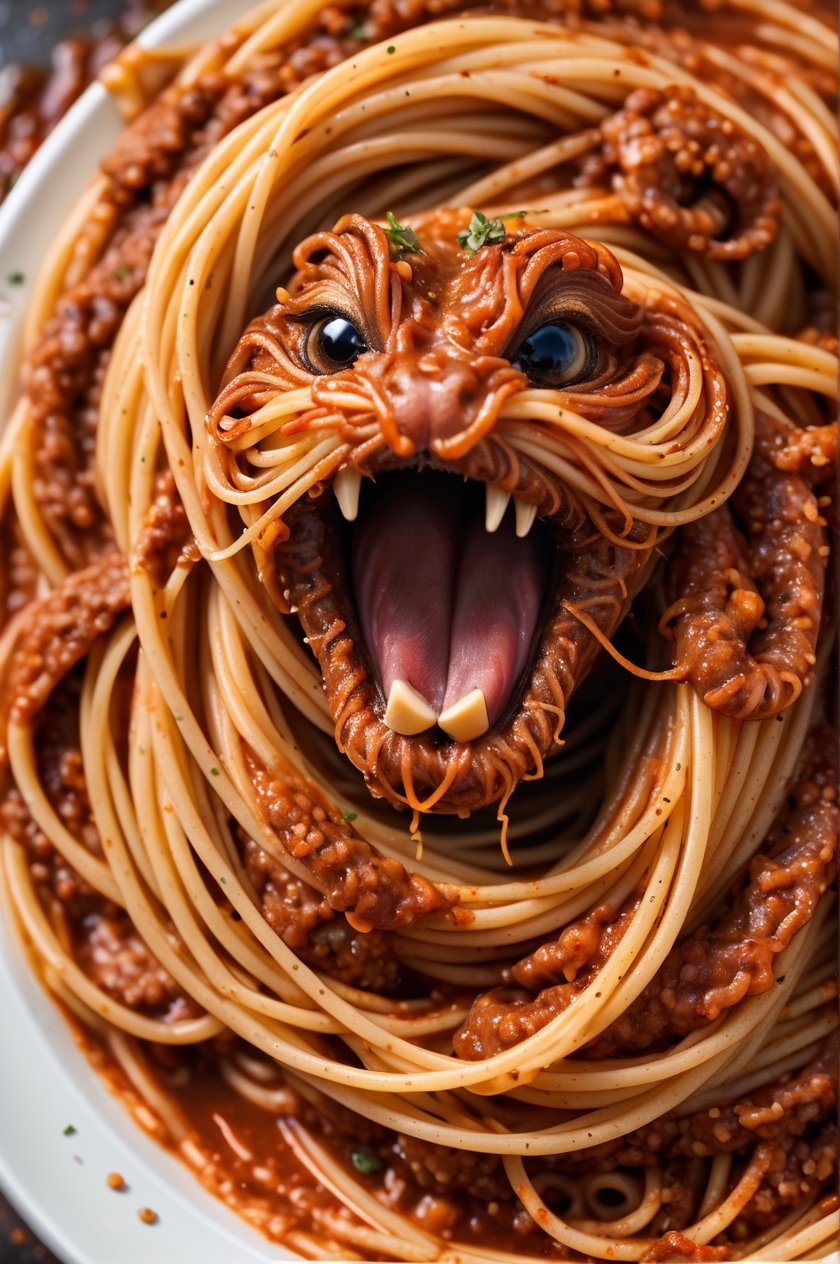 spaghetti bolognaise,  close up,  8k by Ravishastri on Tensor.Art