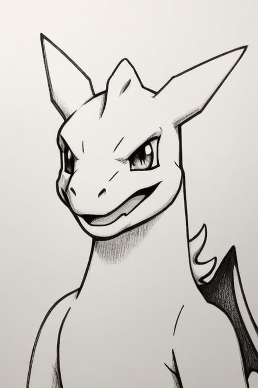 Charizard, pencil draw