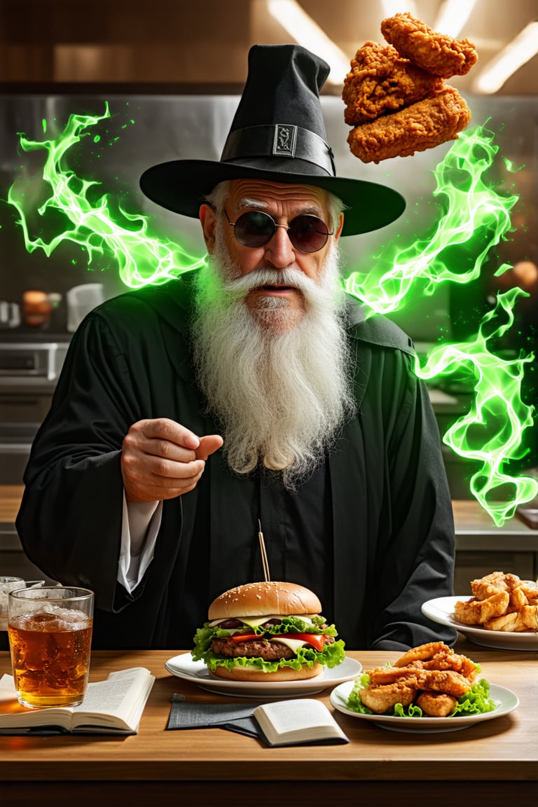 old man\(wearing wizard robe,  long white beard,  wizard hat by PepeTHunter on Tensor.Art