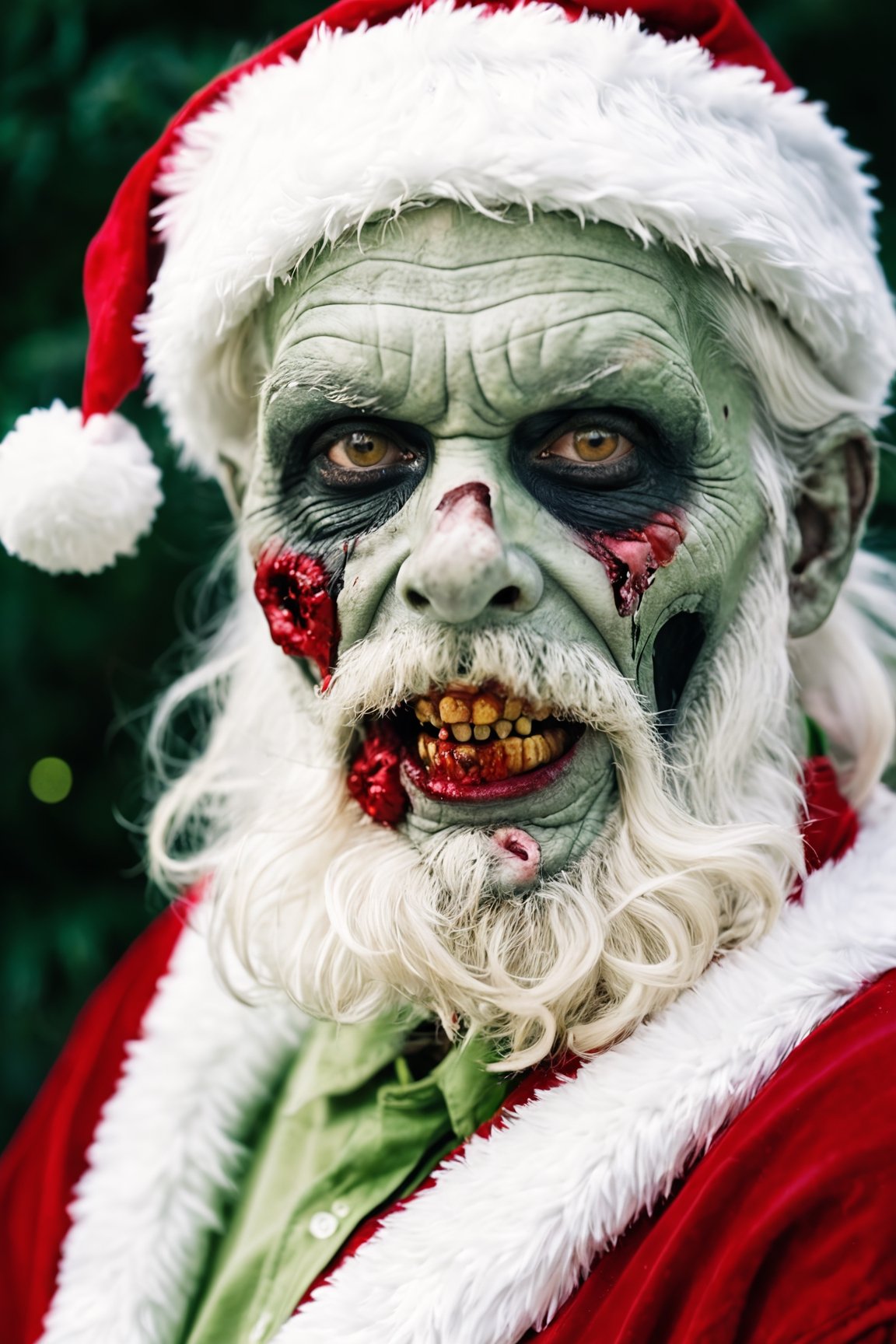 Zombie Santa Clause,  Fujichrome Provia 100F,  F/8 by Afroman4peace on Tensor.Art