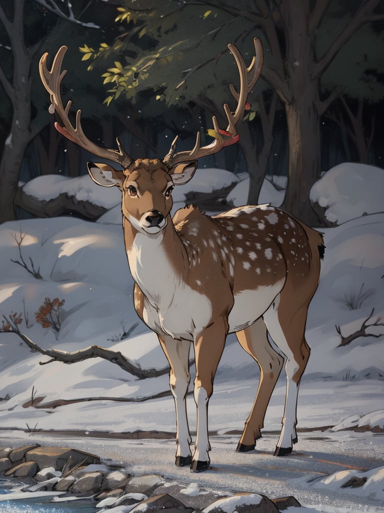 anime style deer