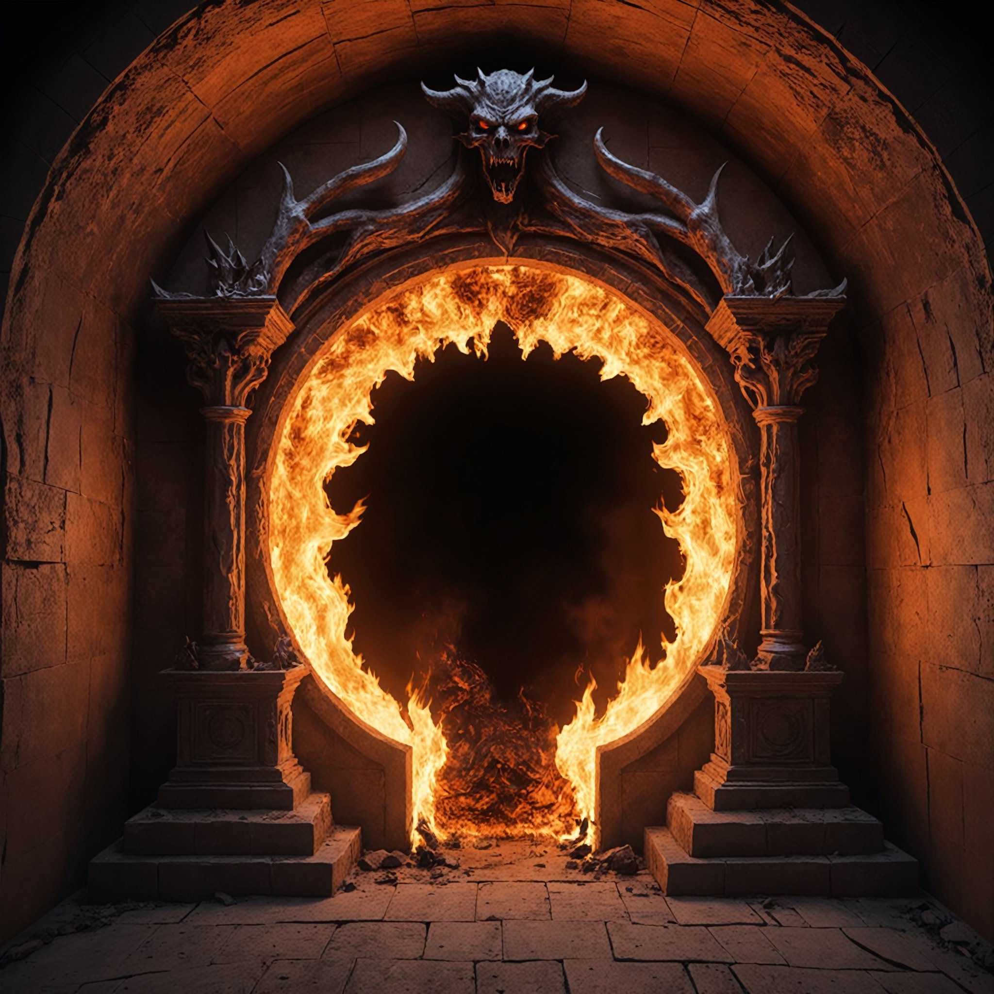 Detailed photo,  to a portal to hell,  demons by Freek22 on Tensor.Art