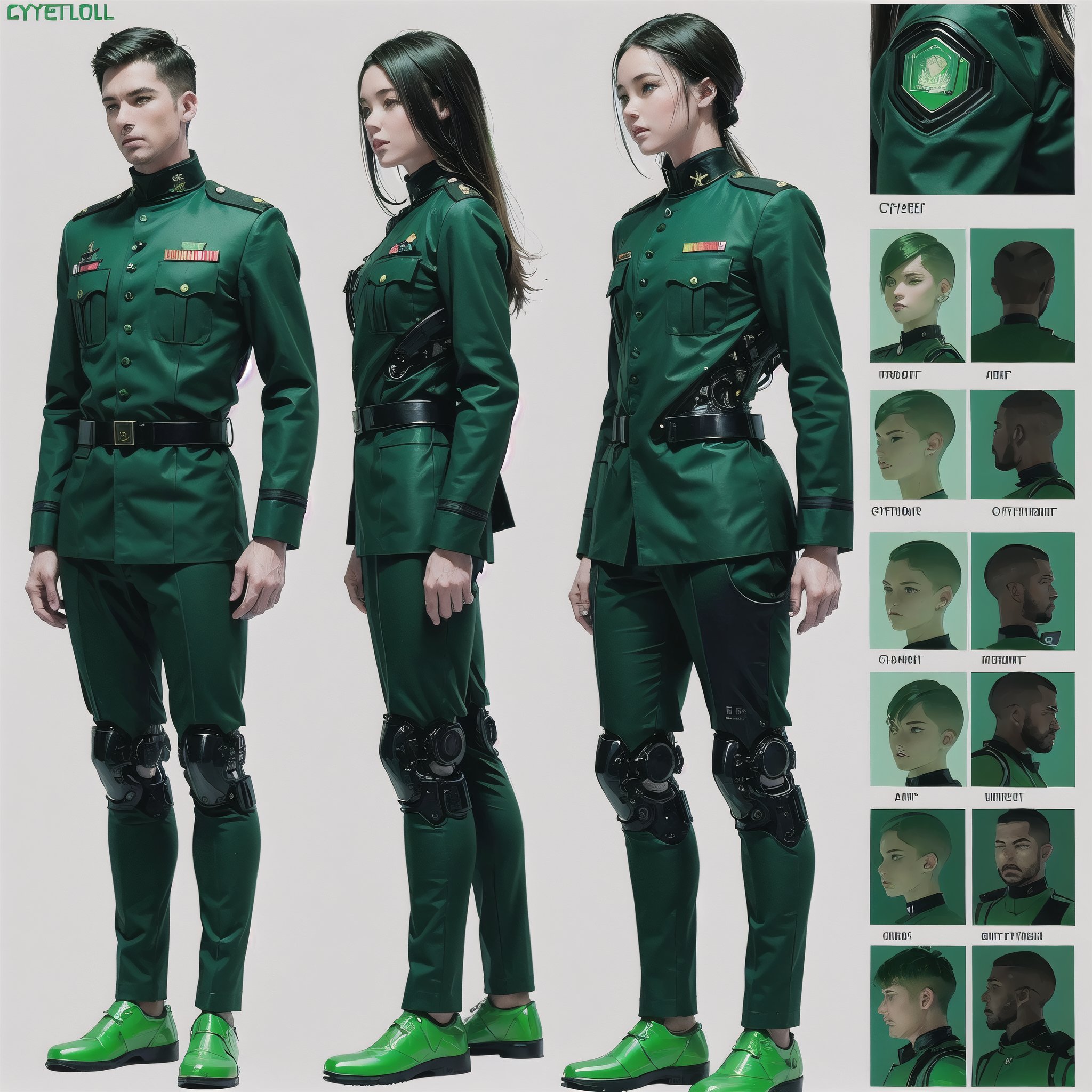 1girl and 1man,  ,  (cybernetic people) by Whimsical Artist on Tensor.Art