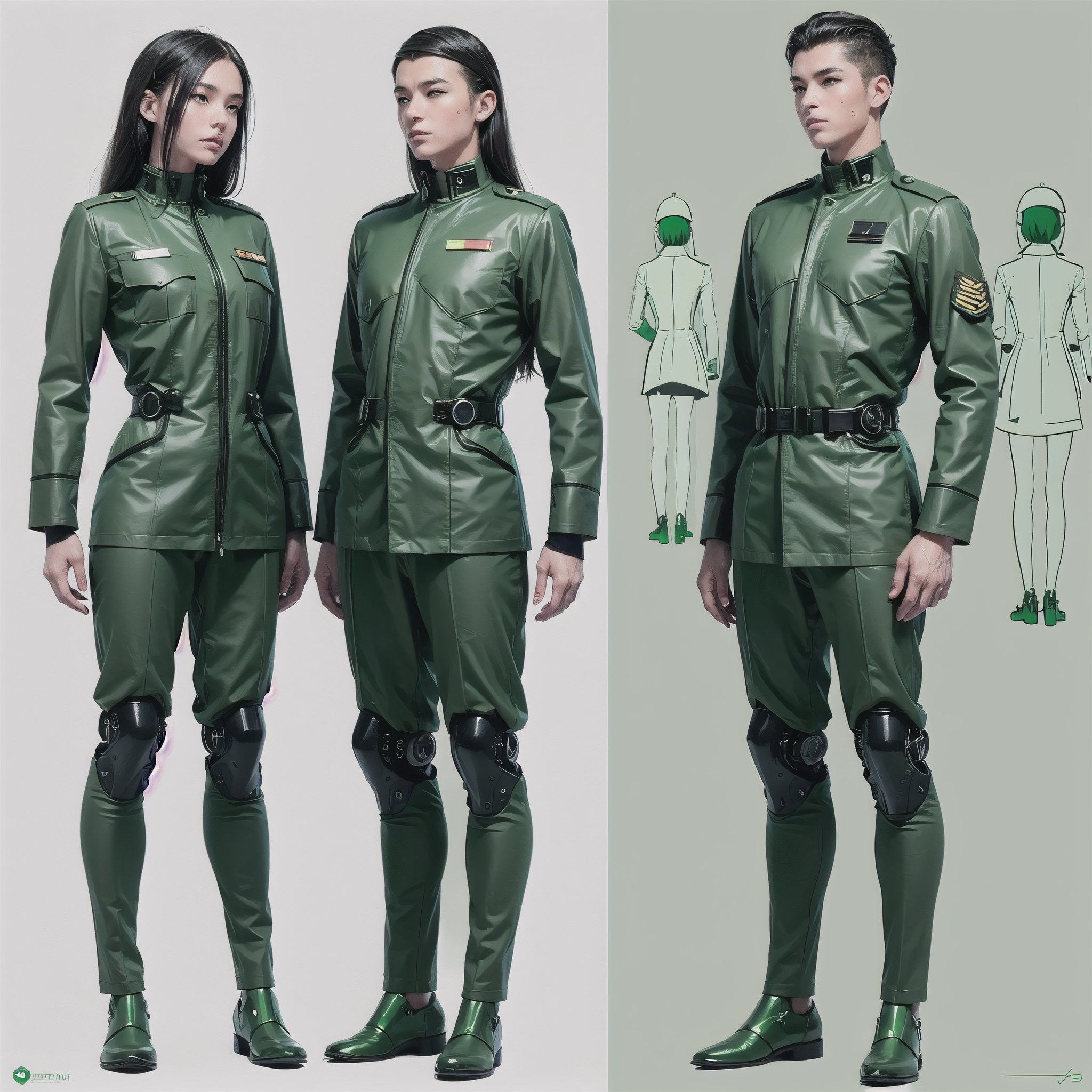 1girl and 1man,  ,  (cybernetic people) by Whimsical Artist on Tensor.Art